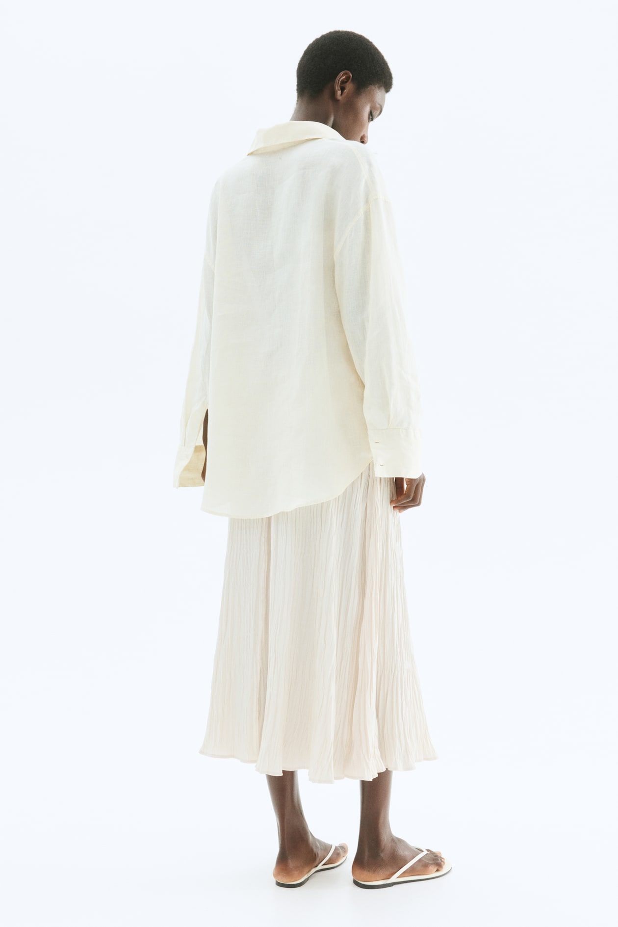 Crinkled Twill Skirt - image 3
