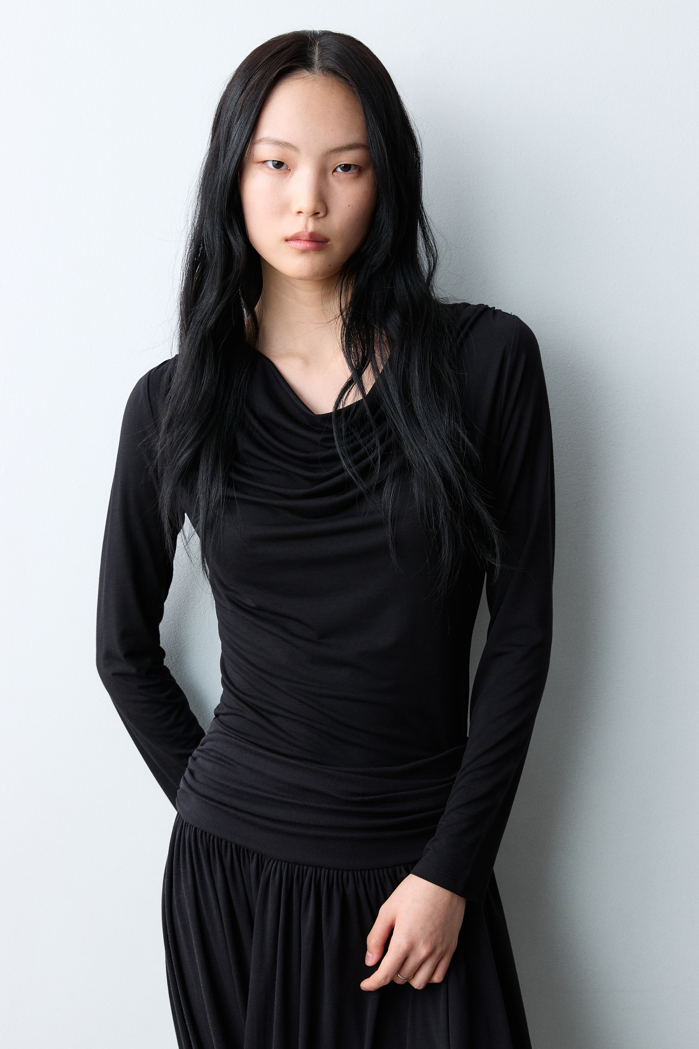 H&amp;M TOGA ドレープスリーブトップス　Sサイズ 9de38b2789d4c12294f0df8527e86a