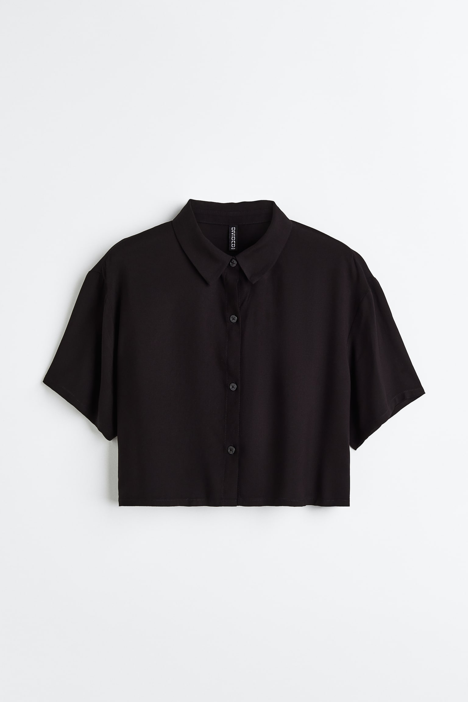 Boxy-style shirt - Black