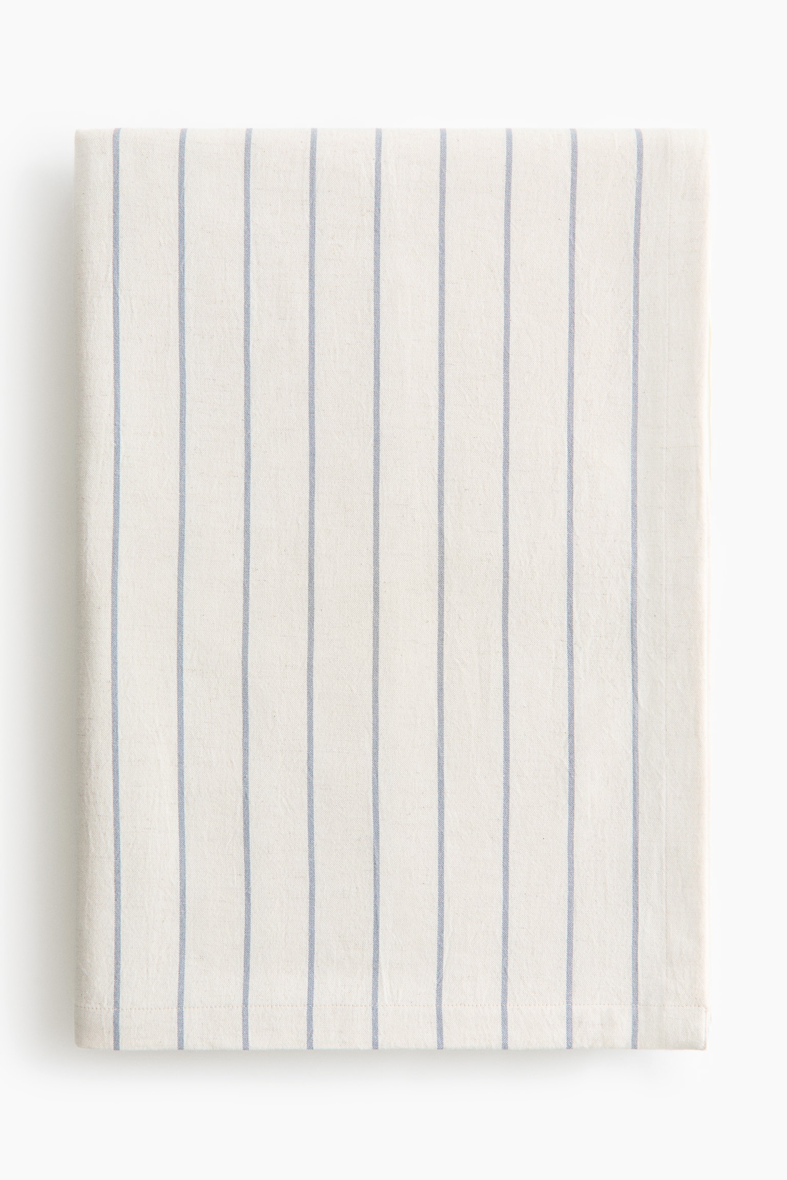 Patterned Linen-Blend Tablecloth - Cream/blue striped/Dusty blue/checked/Cream/brown striped/White/beige striped/Taupe/checked/White/checked