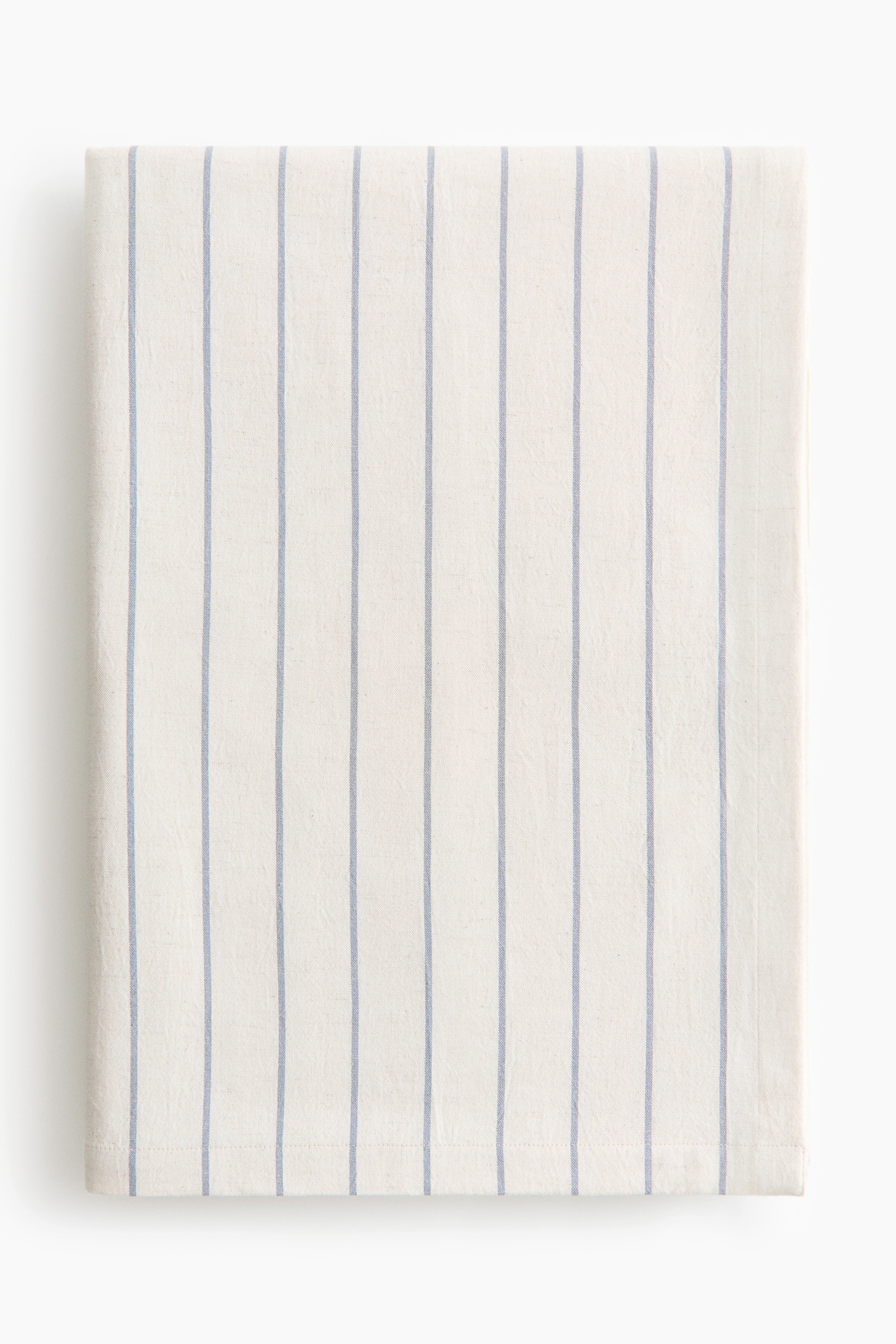Patterned Linen-Blend Tablecloth