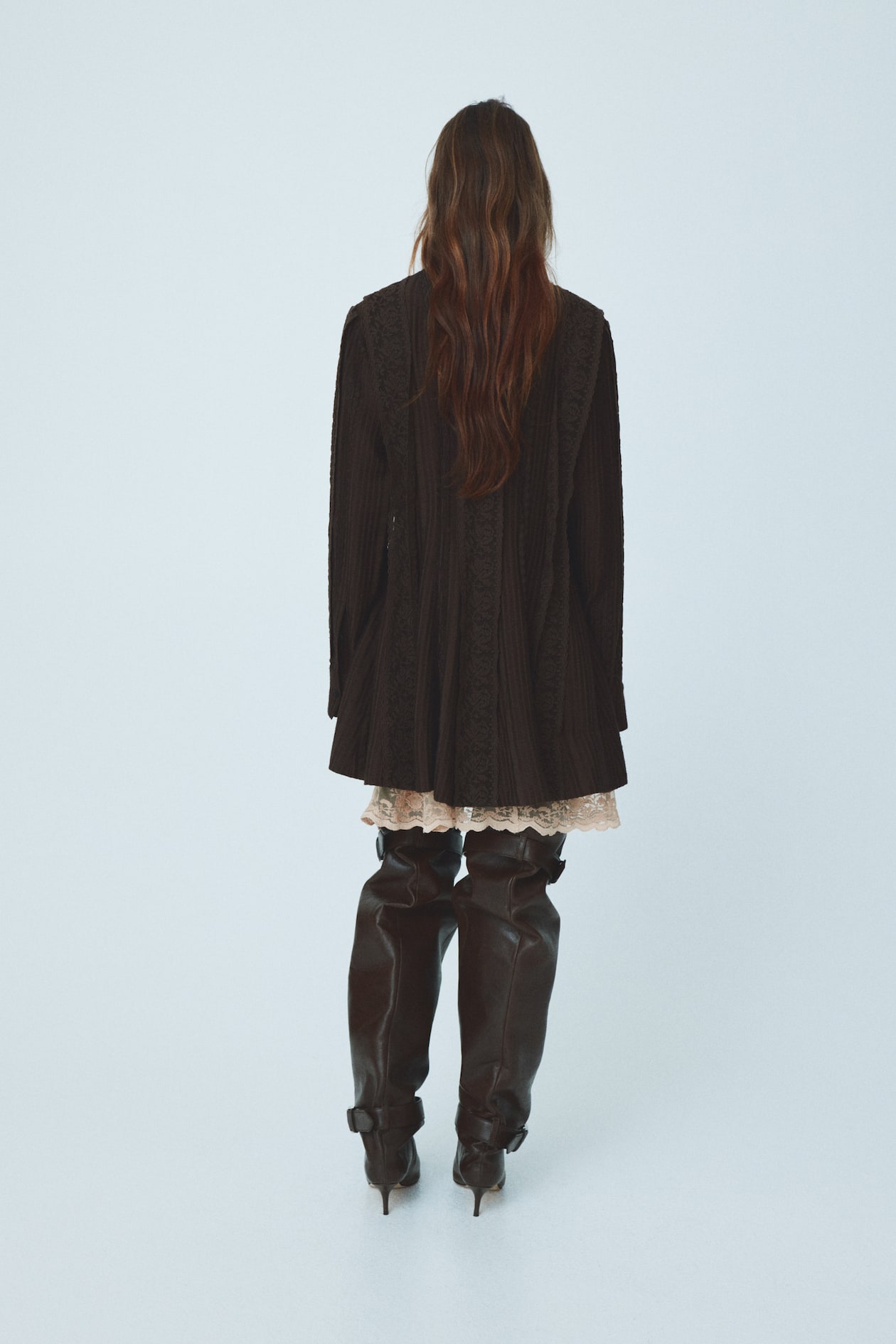 Lace-Trimmed Shirt Dress - image 3