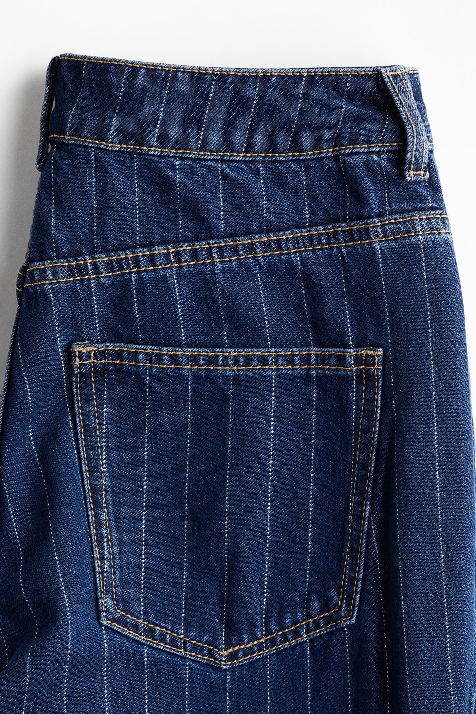 Женские джинсы H&M Wide Ultra High Foldover Cuff, цвет: Джинсовый синий — фото 2