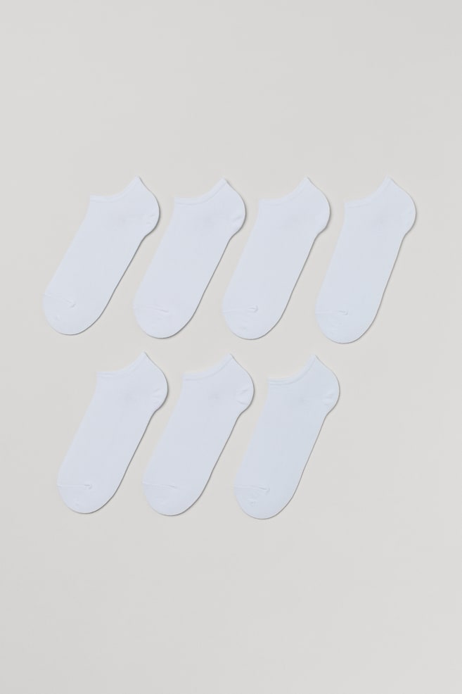 7-pack liner socks - White - 1