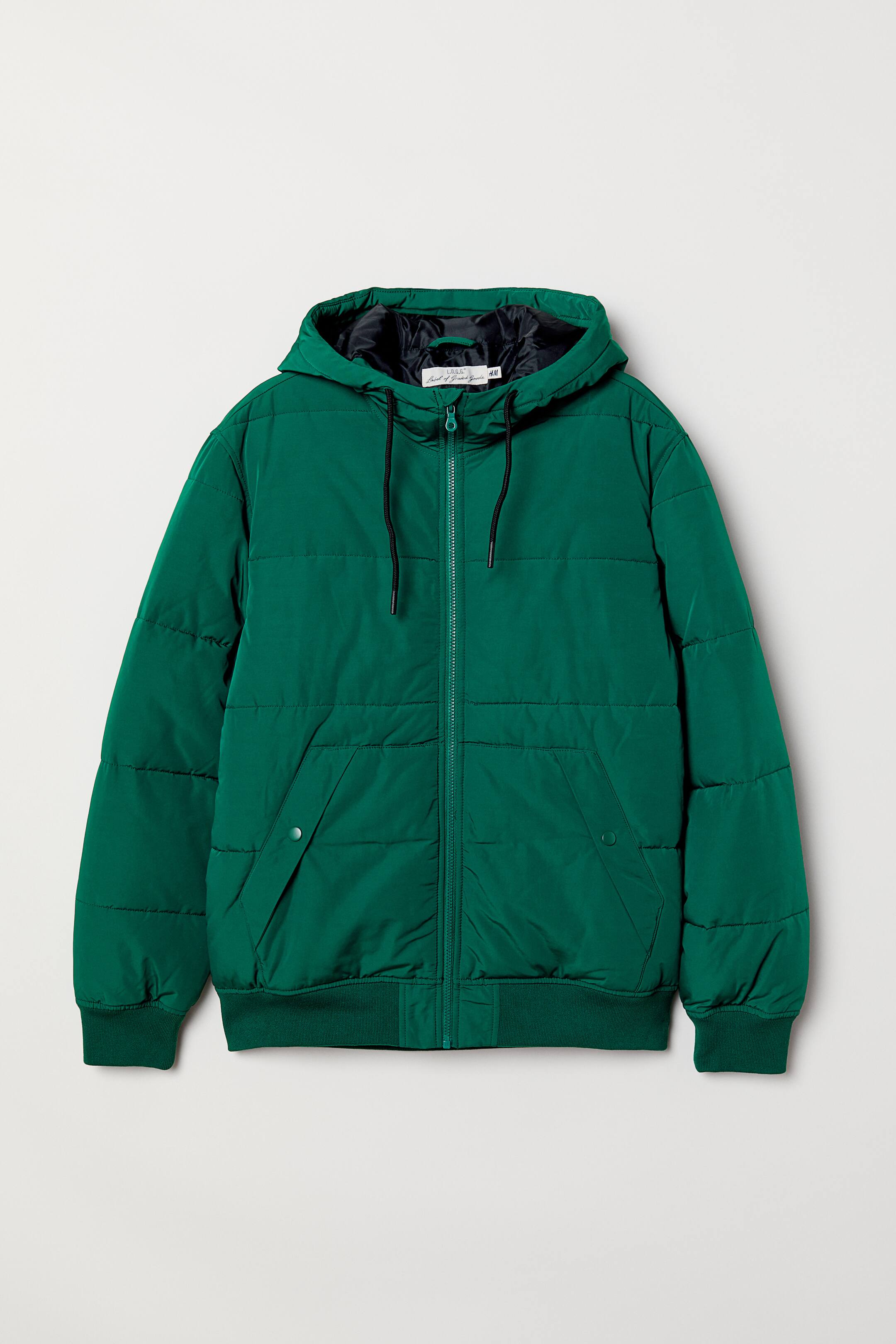 View larger image: Padded jacket - Dark green - Men | H&M 1