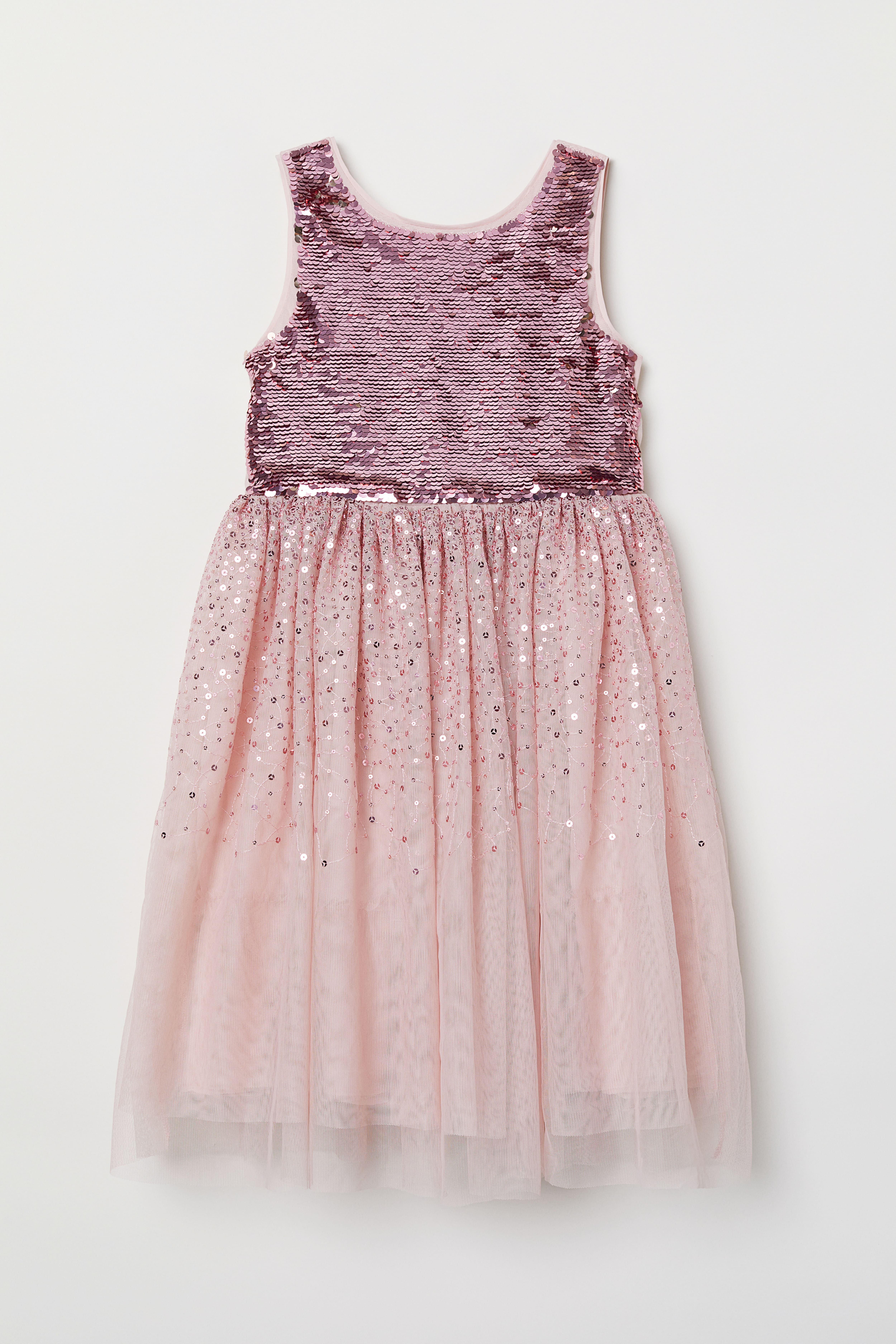 H&m tulle dress with sequins best sale