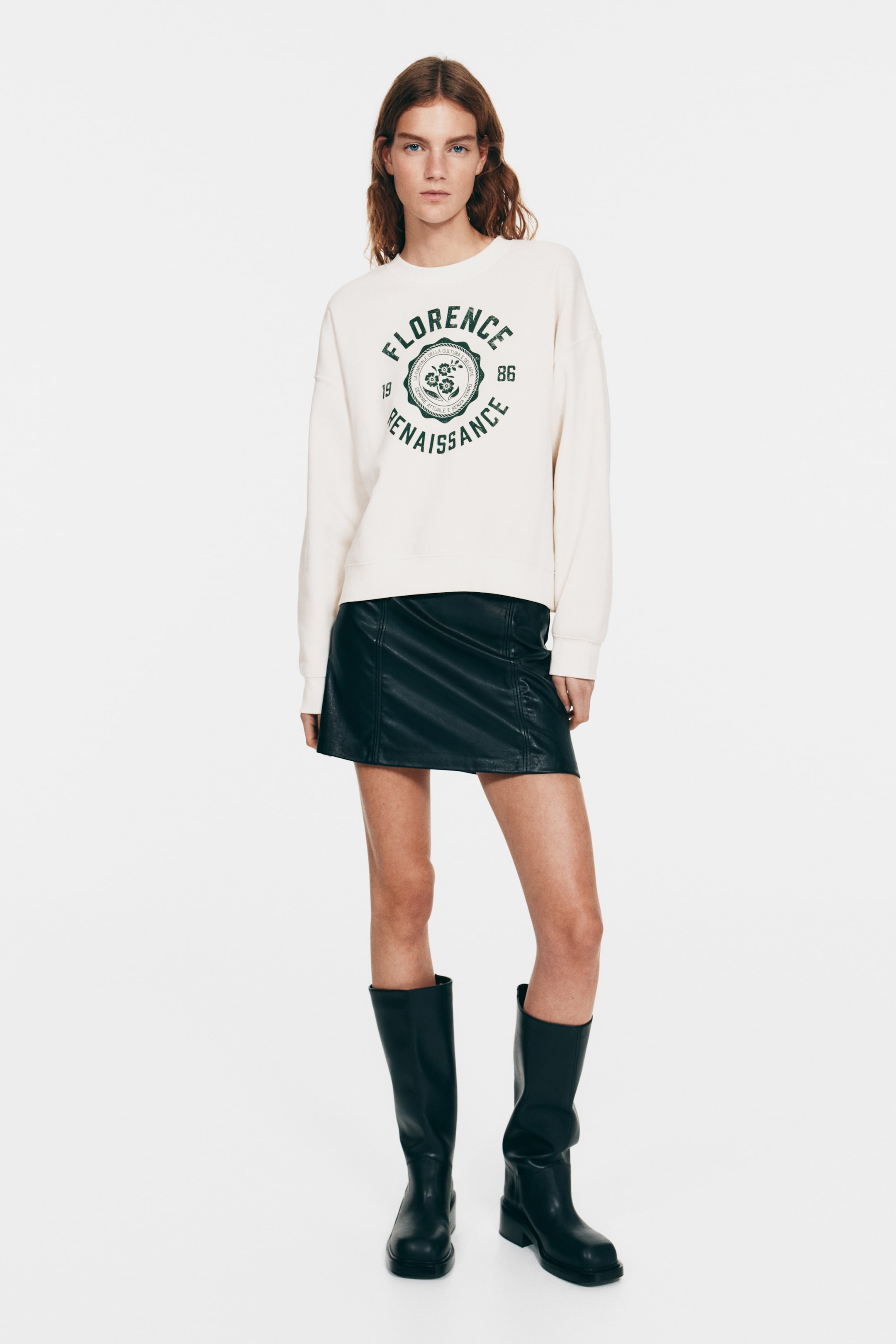 View larger image: Print-motif sweatshirt - White/Florence - Ladies | H&M 2