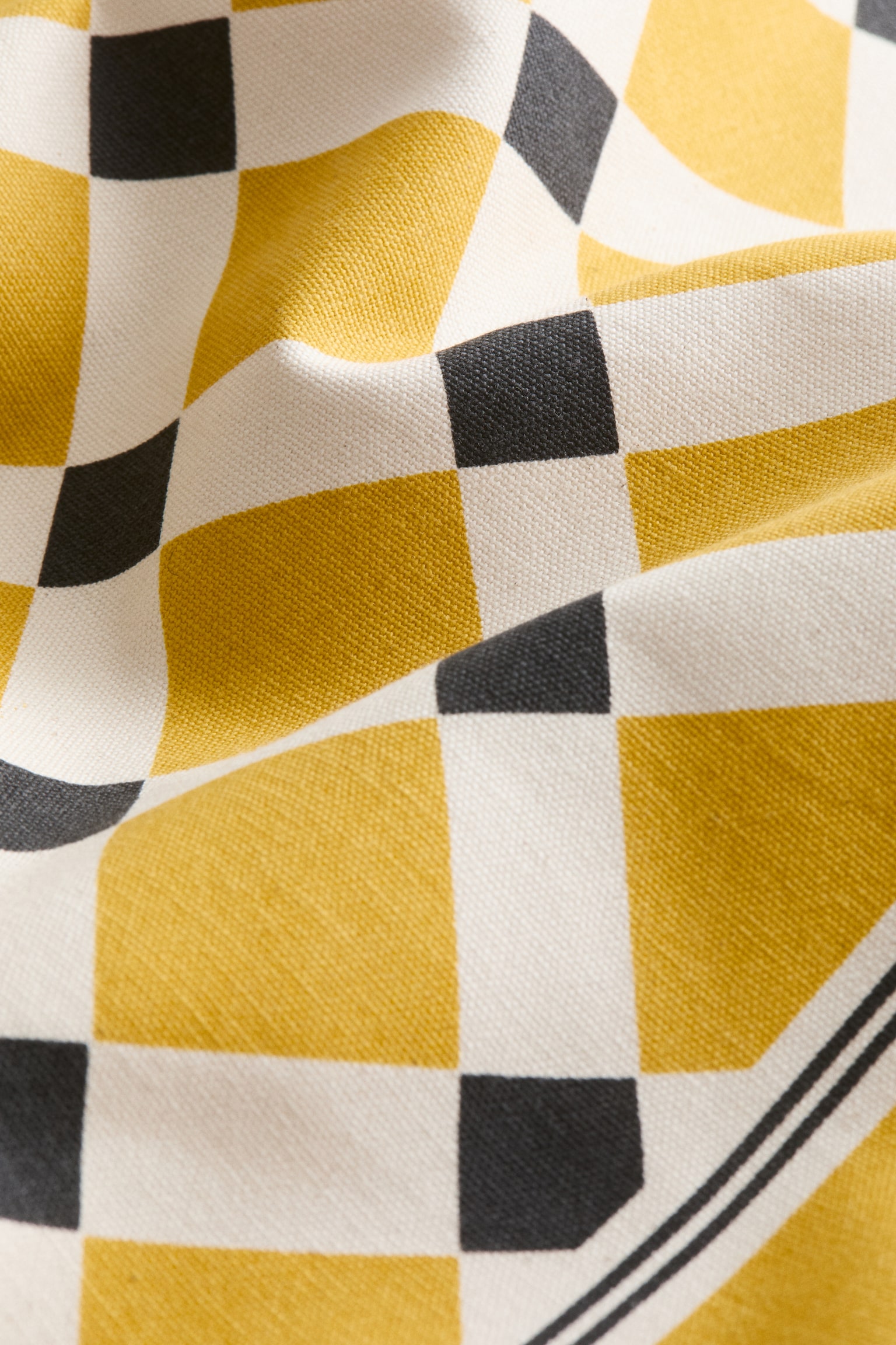 Outdoor cushion cover - Yellow/Checked/Orange/Checked/Dark green/Checked - 3