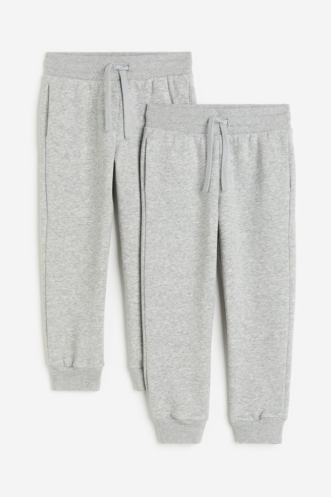 2-pack joggers - Grey marl/Navy blue/Black - 1