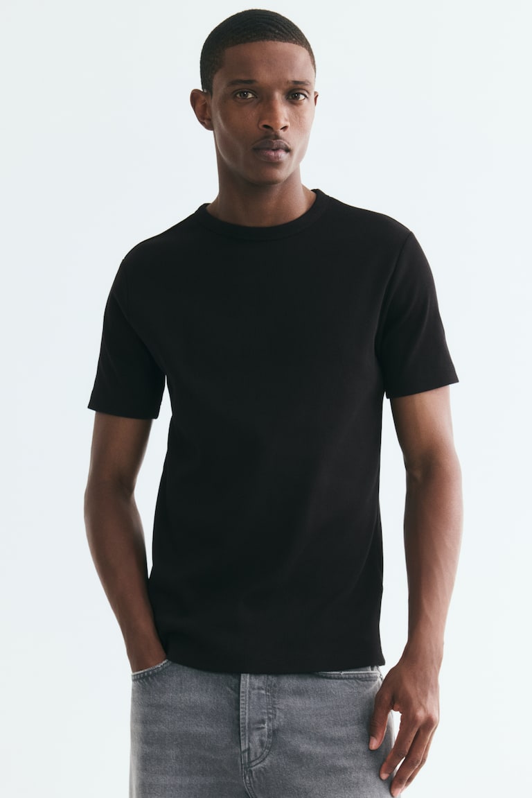 Rebrasta majica Slim Fit