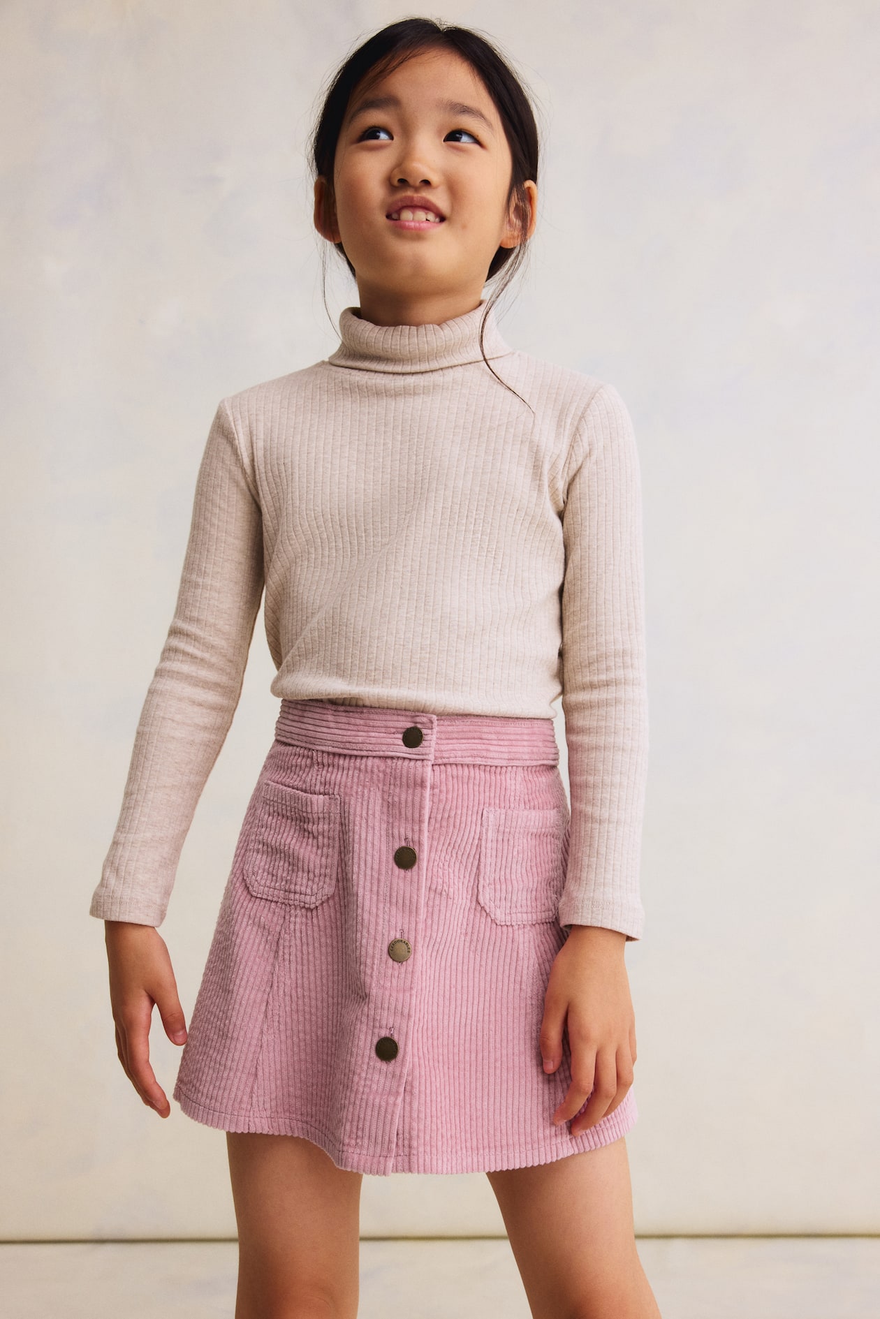 Beige corduroy/denim skirt bought from a boutique