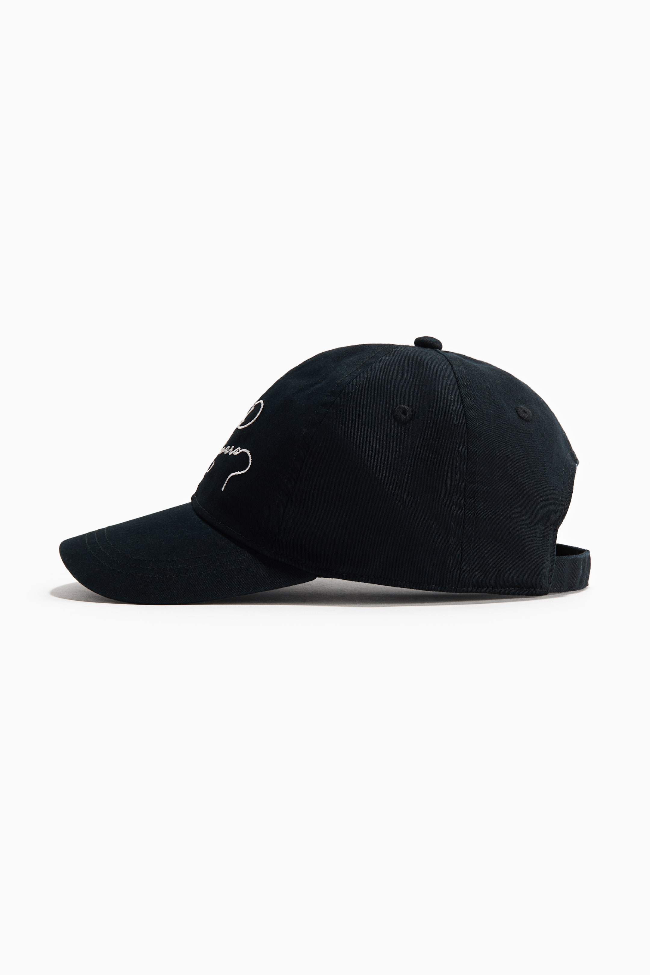 Embroidered-motif Twill Cap