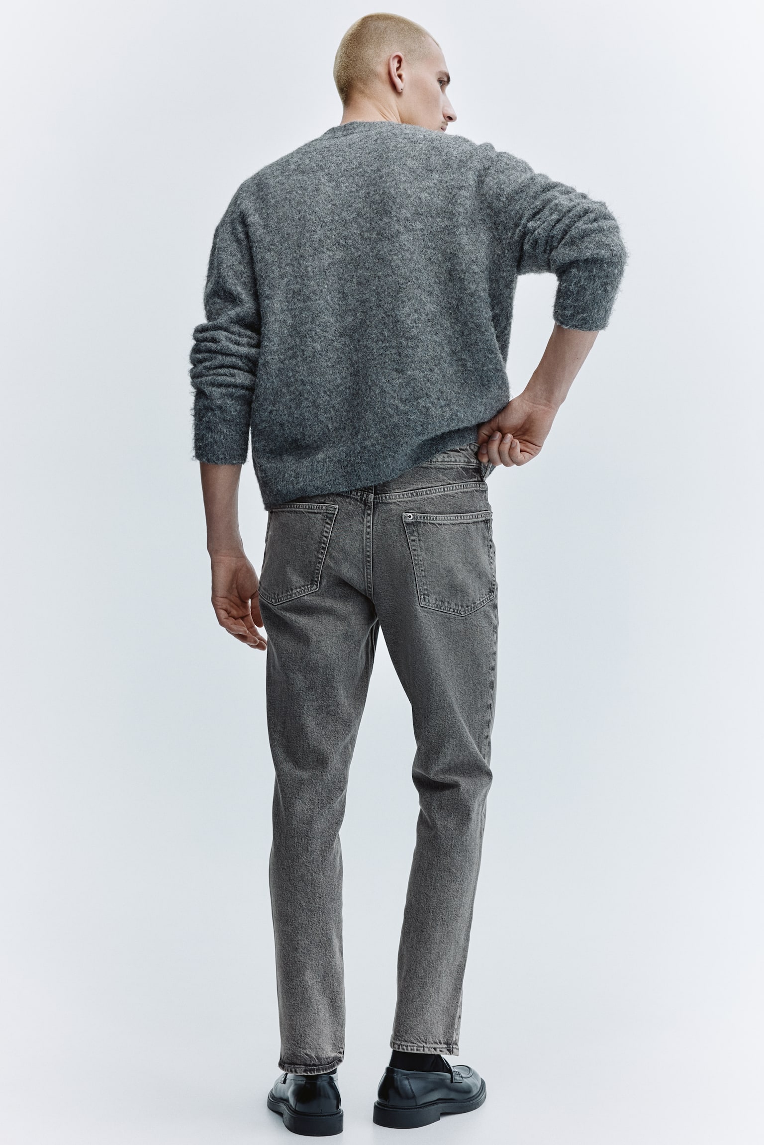 Slim jeans - אפור/שחור/כחול כהה/כחול ביניים - 3