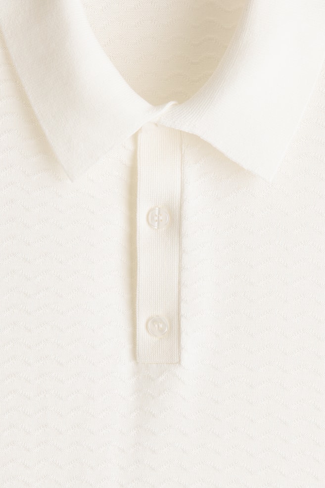 Slim-Fit Polo Shirt - White/Black/Gray - 2