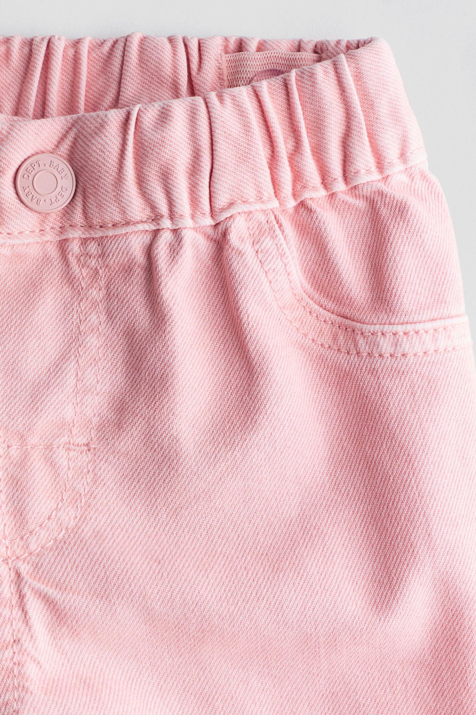 Cotton trousers - Light pink/Dark denim blue/Cherries - 2