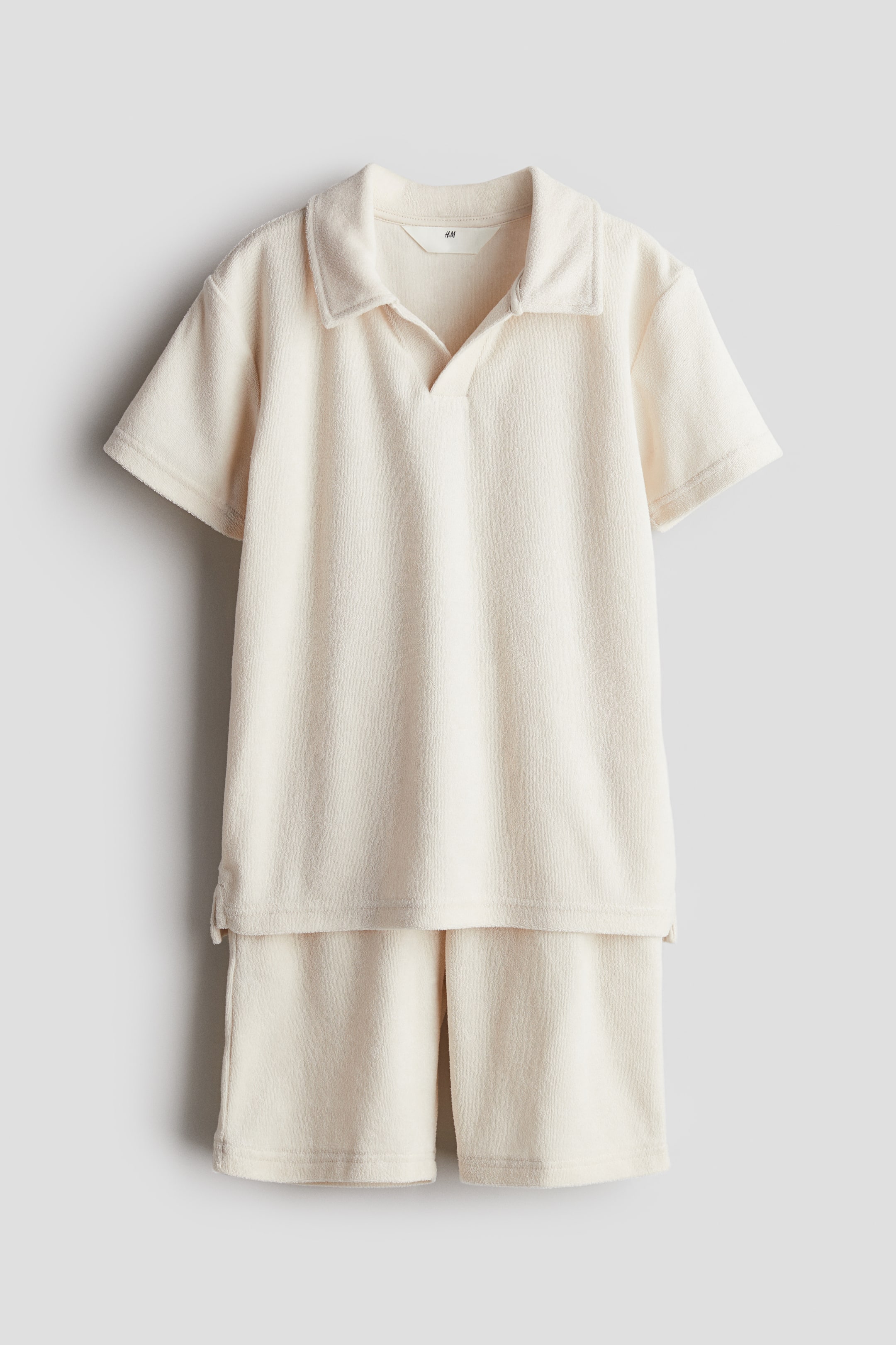 2-piece terry set - Natural white - Kids | H&M GB