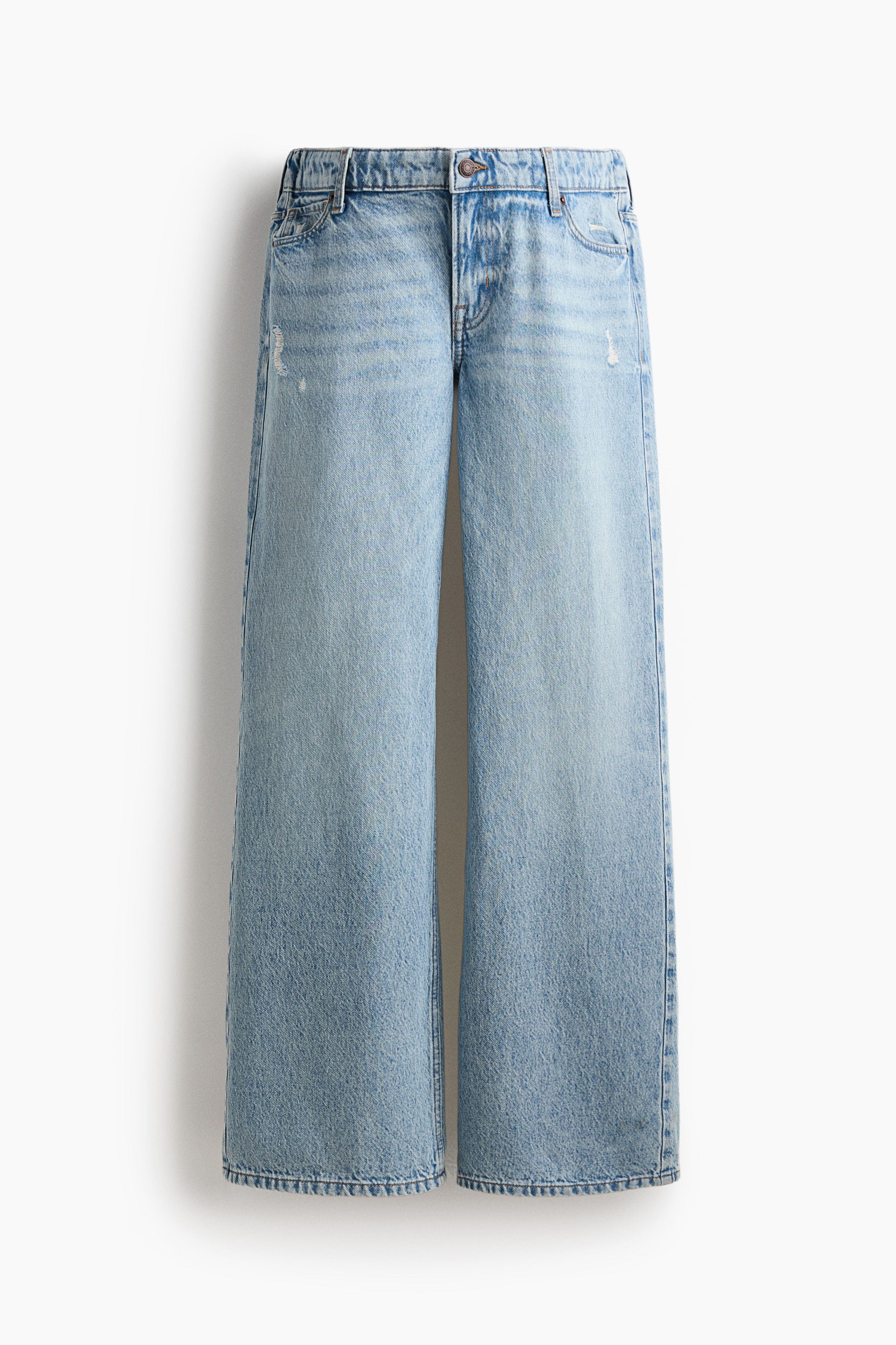 MAMA Wide Low Waist Jeans - Denim blue/Dark denim gray