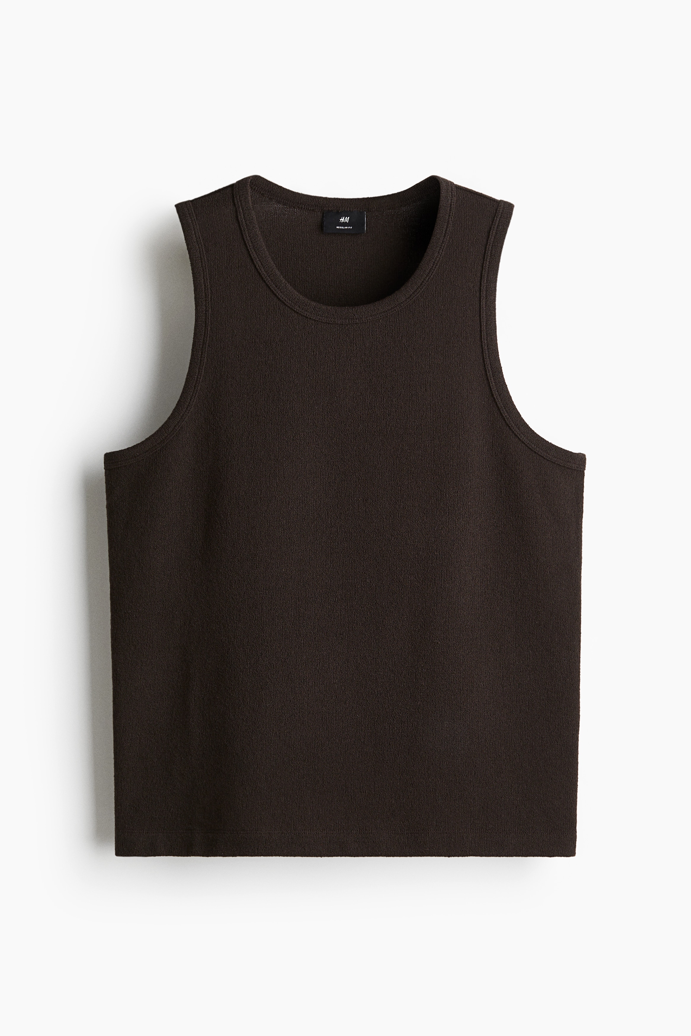 Regular-Fit Tank Top - Dark brown