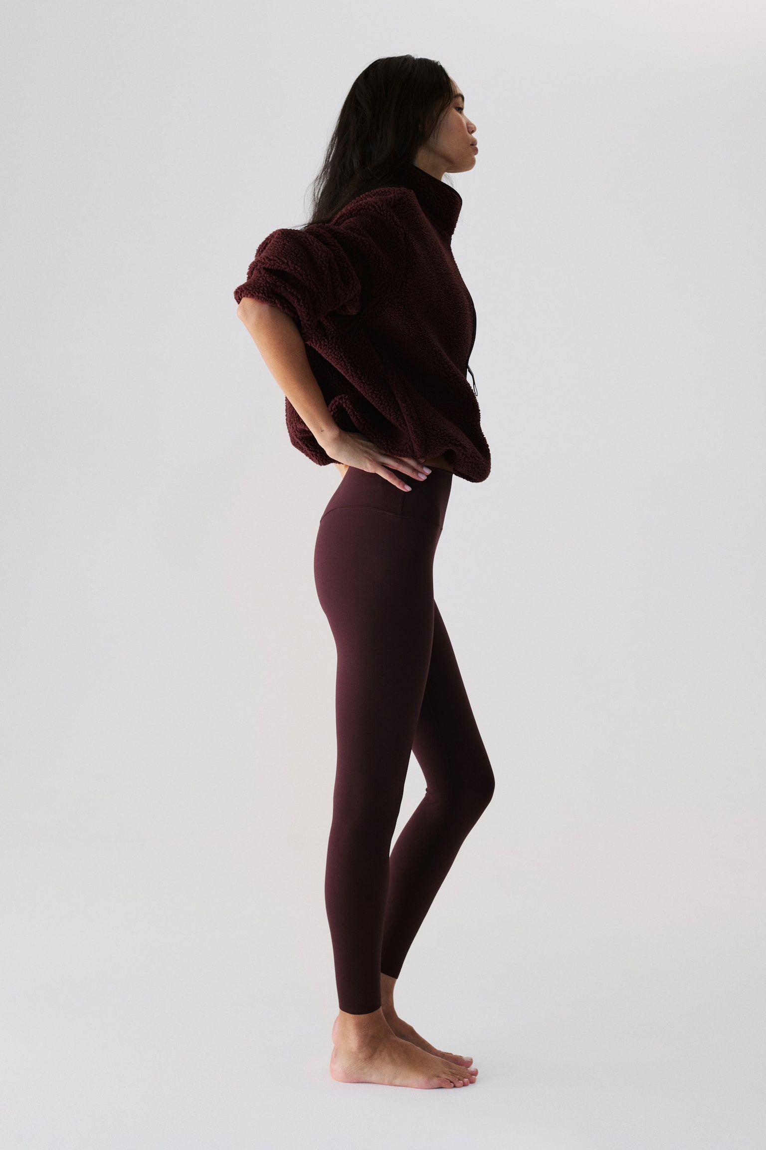 Sports leggings with SoftMove™ - Chocolate plum/Brown/Black/Truffle grey/Dark grey/Antique rose/Storm blue/Light apricot/Pastel pink/Dark grey/Bright red/Navy blue/Light taupe/Soft pink/Dark brown/Cream/Light pink/Light burgundy - 6