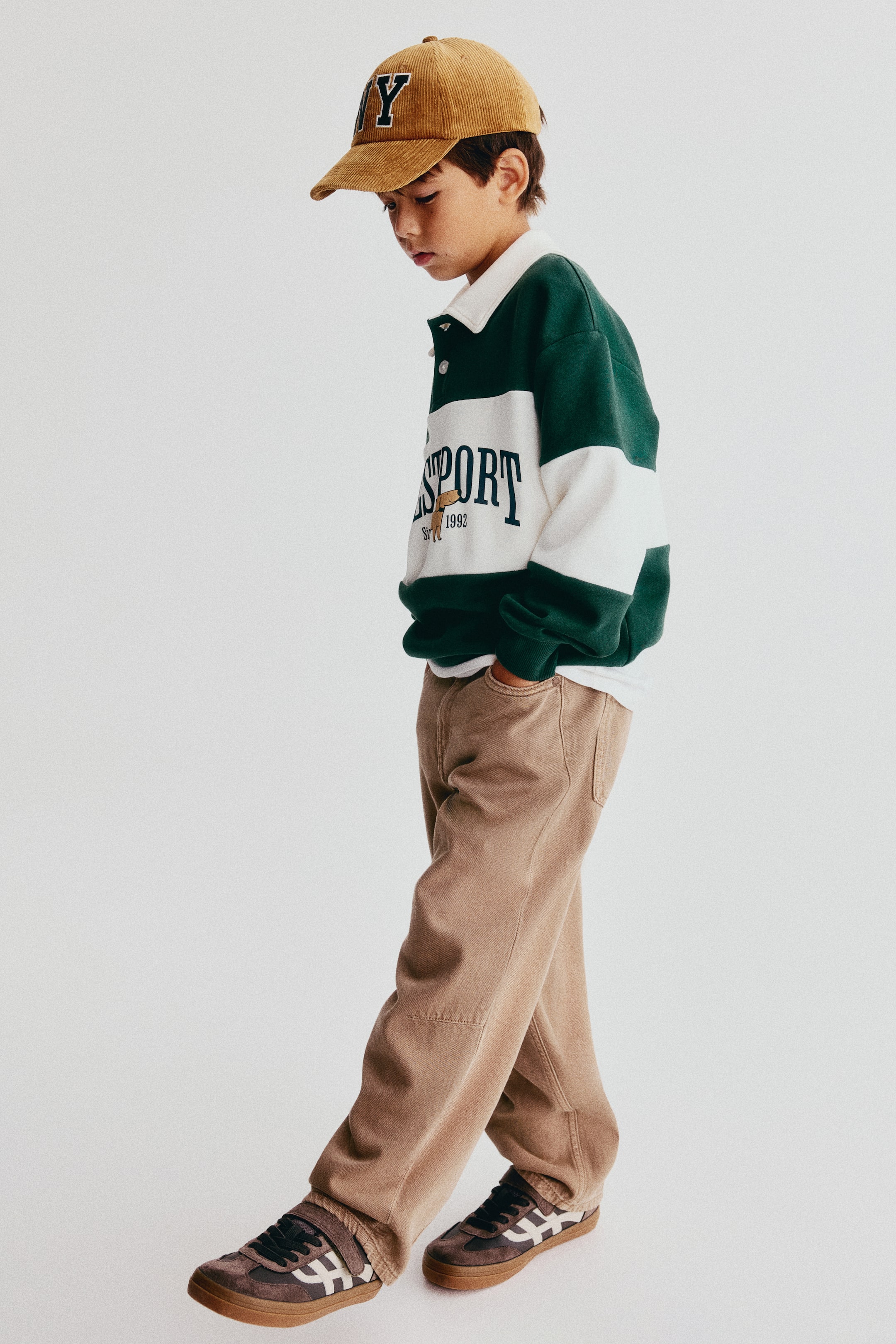 Детские рубашки H&M Print-motif rugby shirt — фото 3