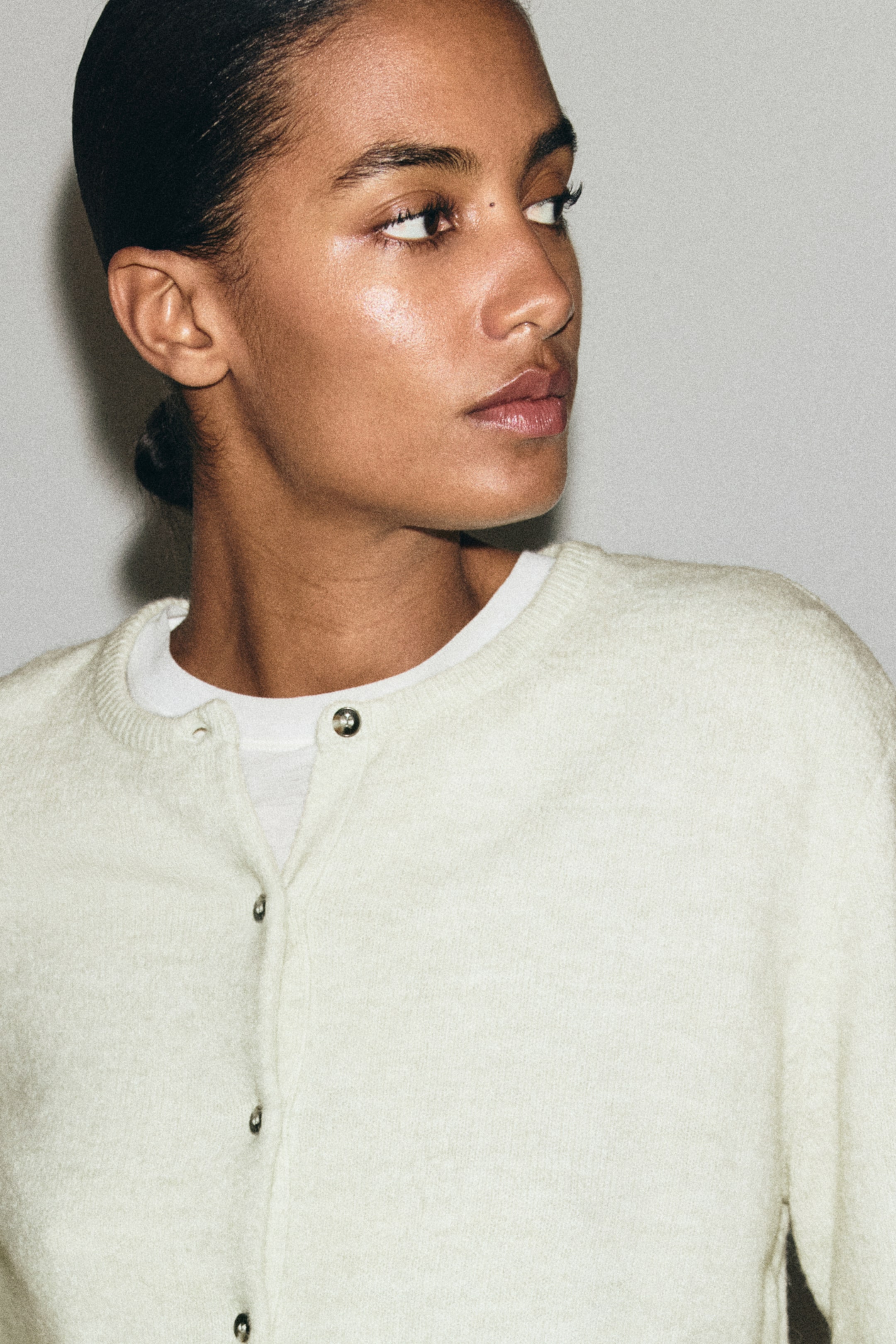 Zobacz większy obraz: Luźny kardigan - Light green marl - ONA | H&M PL 2