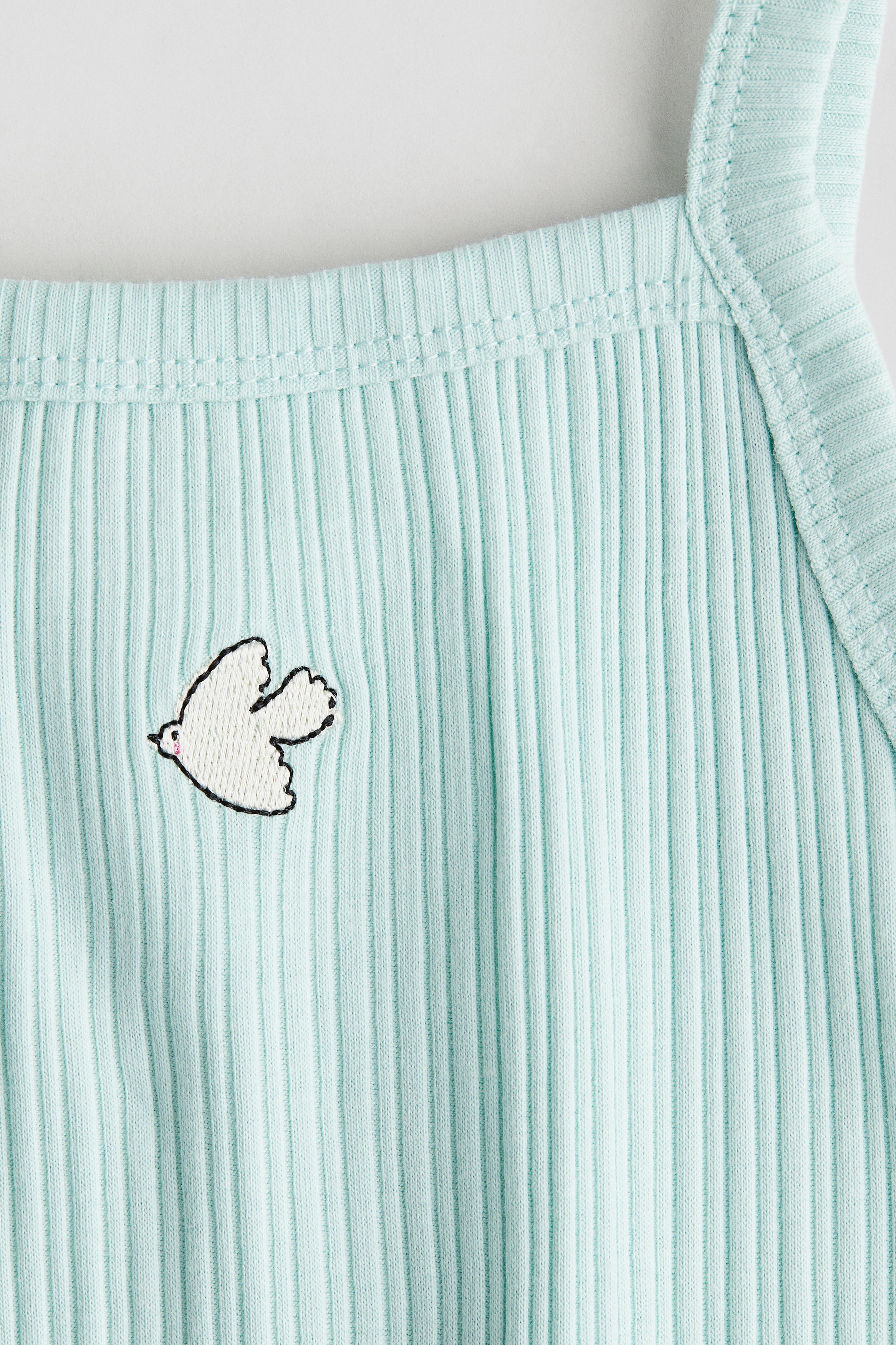 embroidered-detail strappy top-image