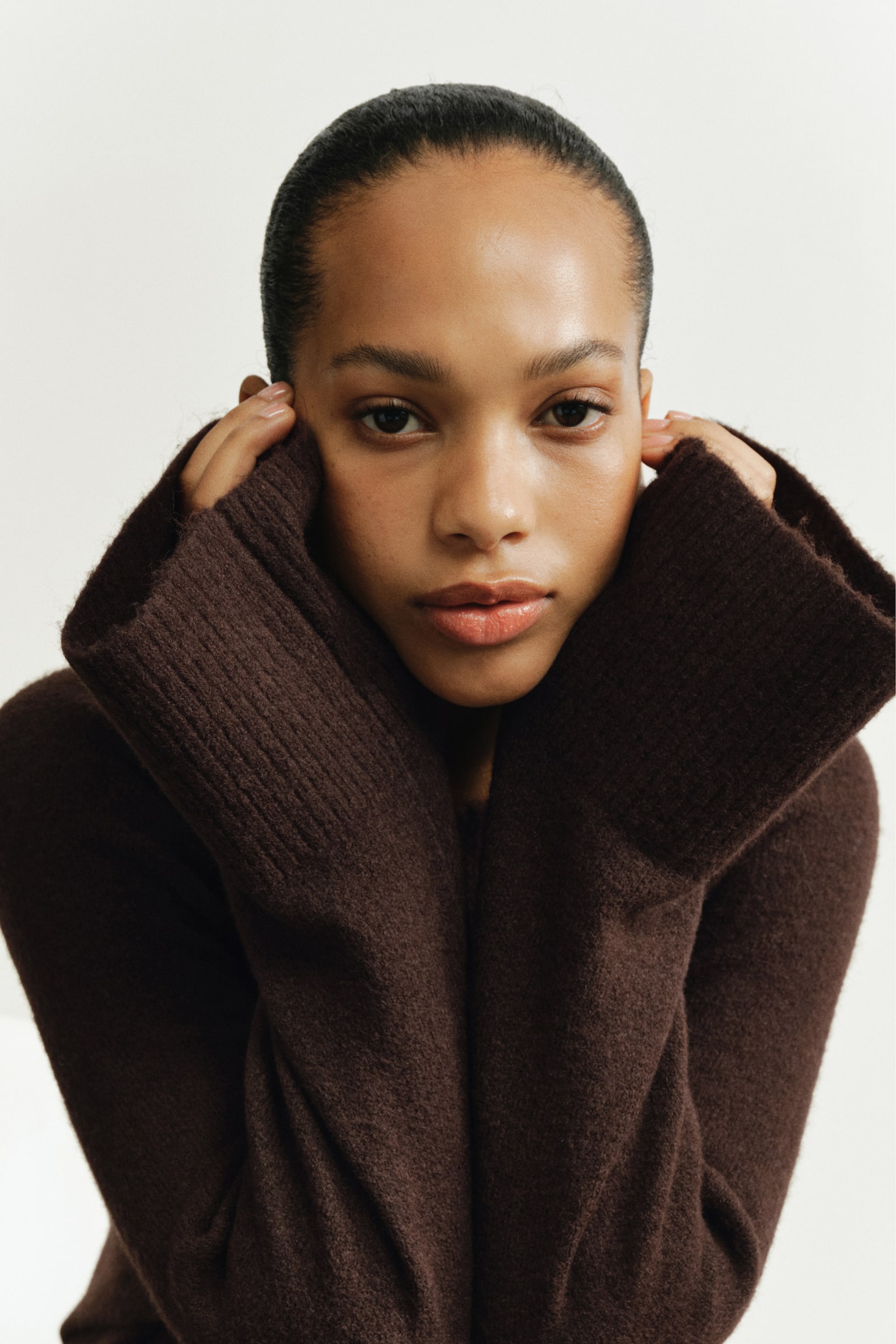 Женское платье H&M Knit Maxi, цвет: Тёмный коричневый — фото 5