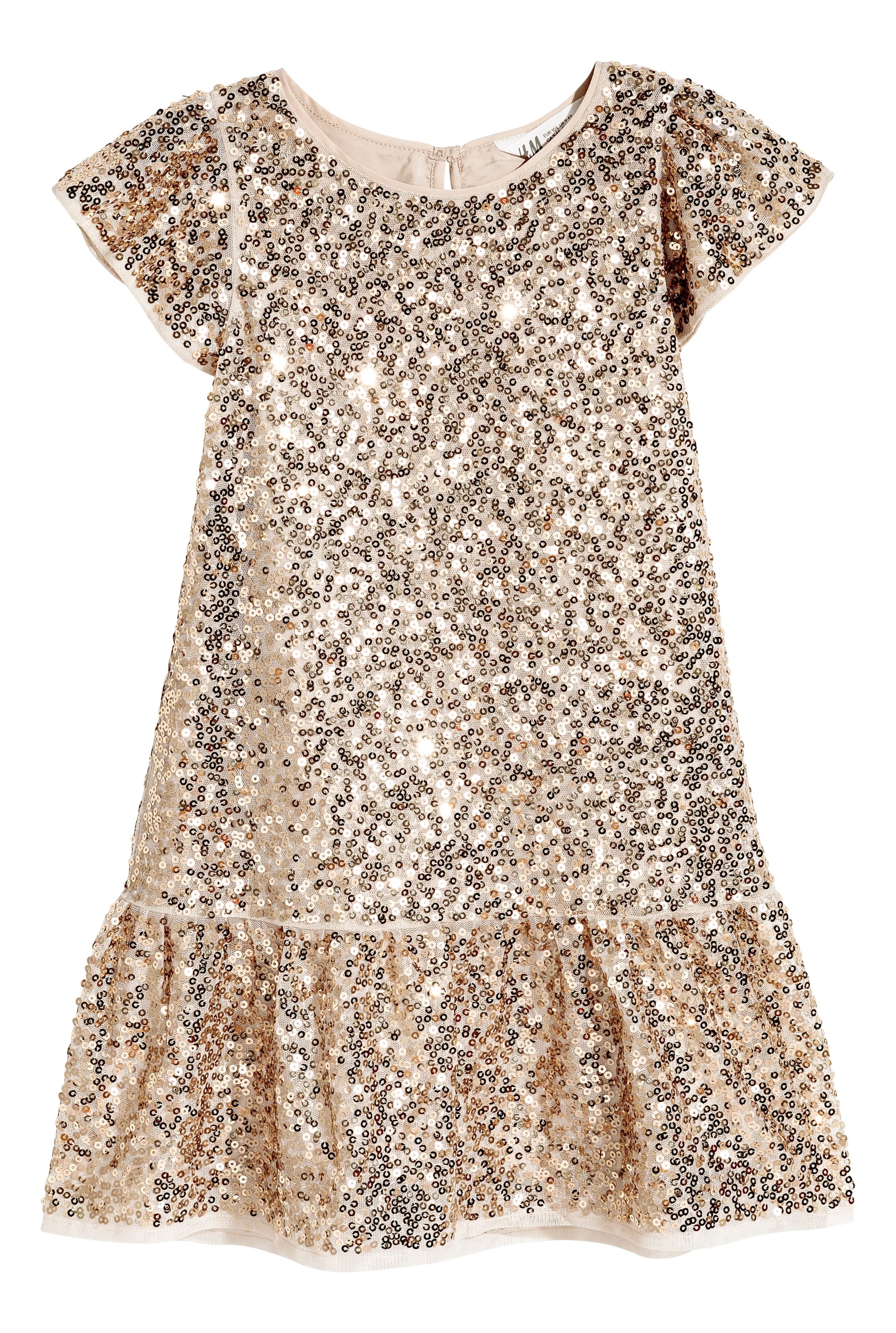 Größeres Bild ansehen: Paillettenkleid - Hellbeige - Kids | H&M DE 1