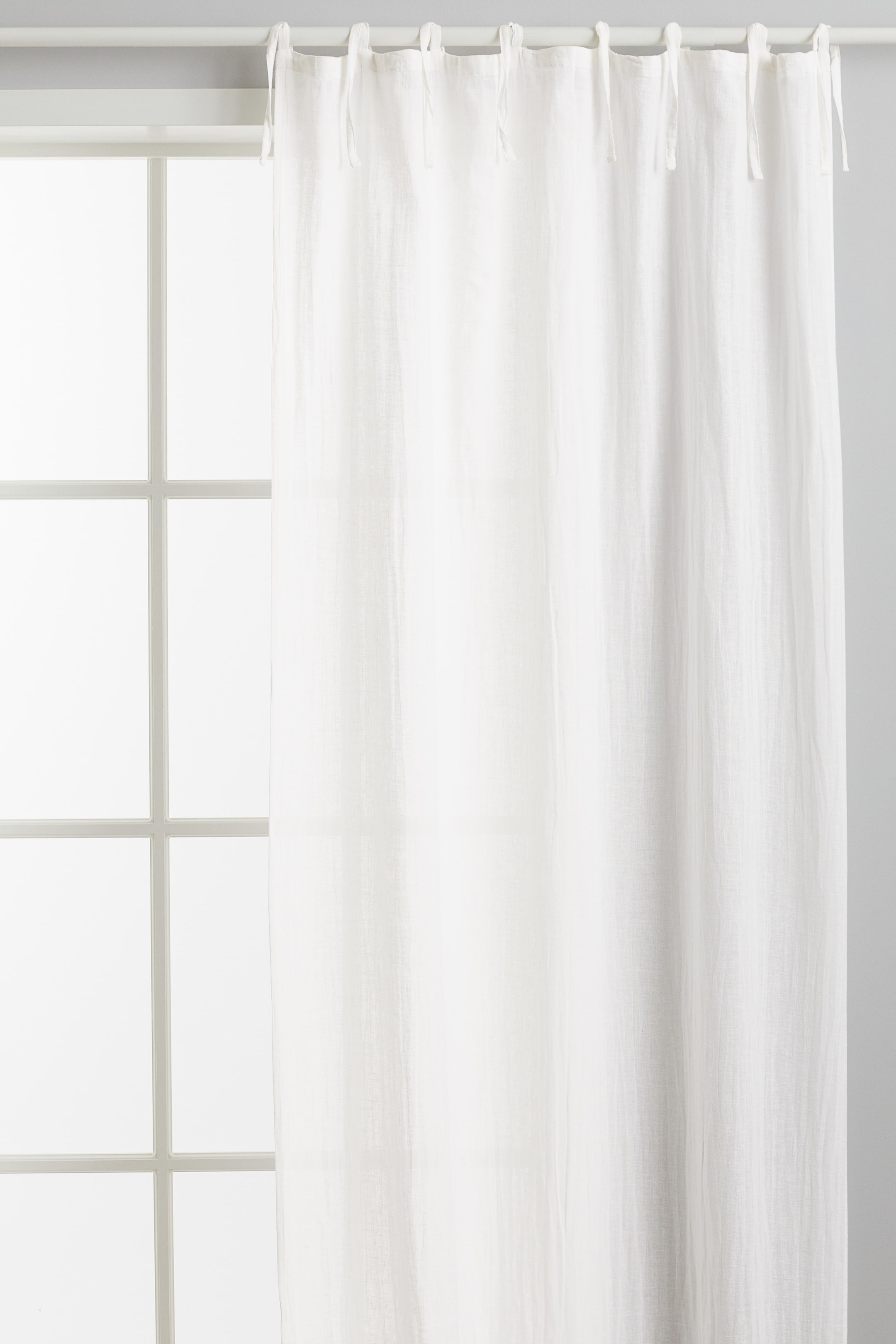 2-pack linen-blend curtains - White - Home All | H&M GB