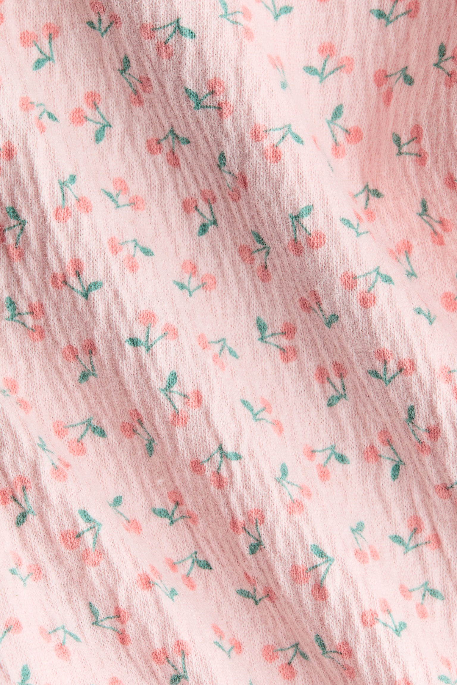 Crinkled romper suit - Light pink/Cherries/Light blue/Cherries - 2