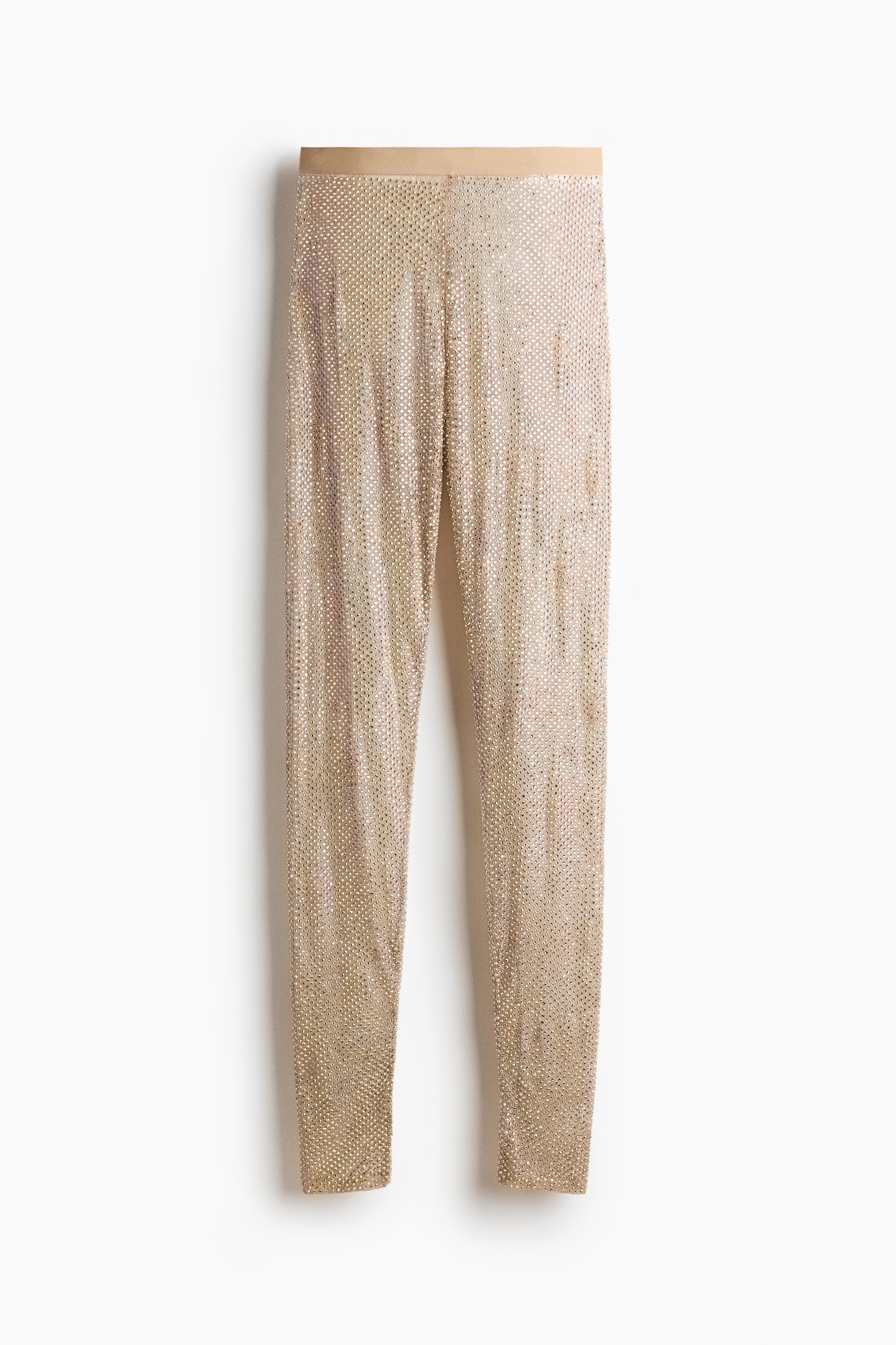 Embellished lace leggings