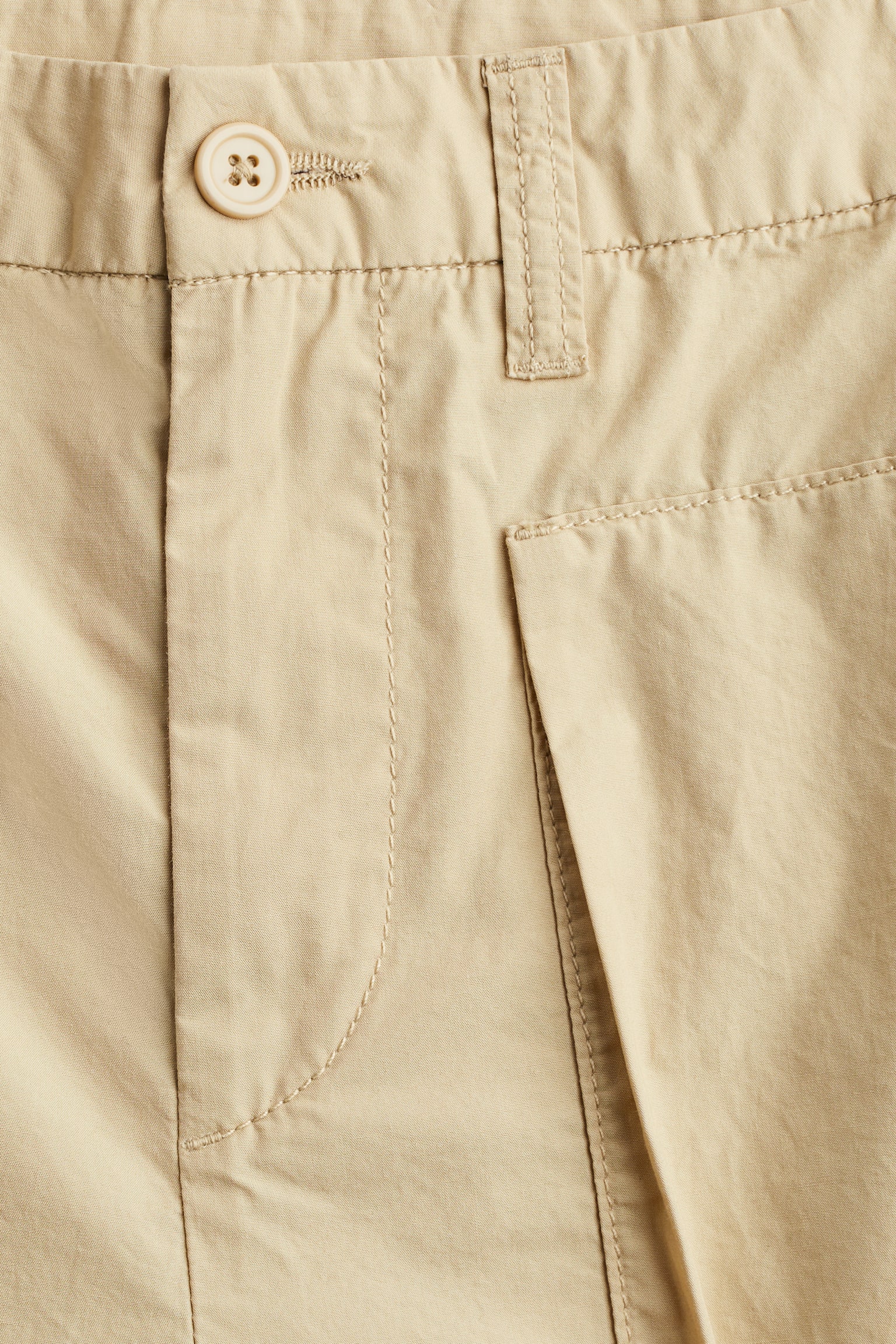 Cotton cargo trousers - Light beige/Black/Beige - 9