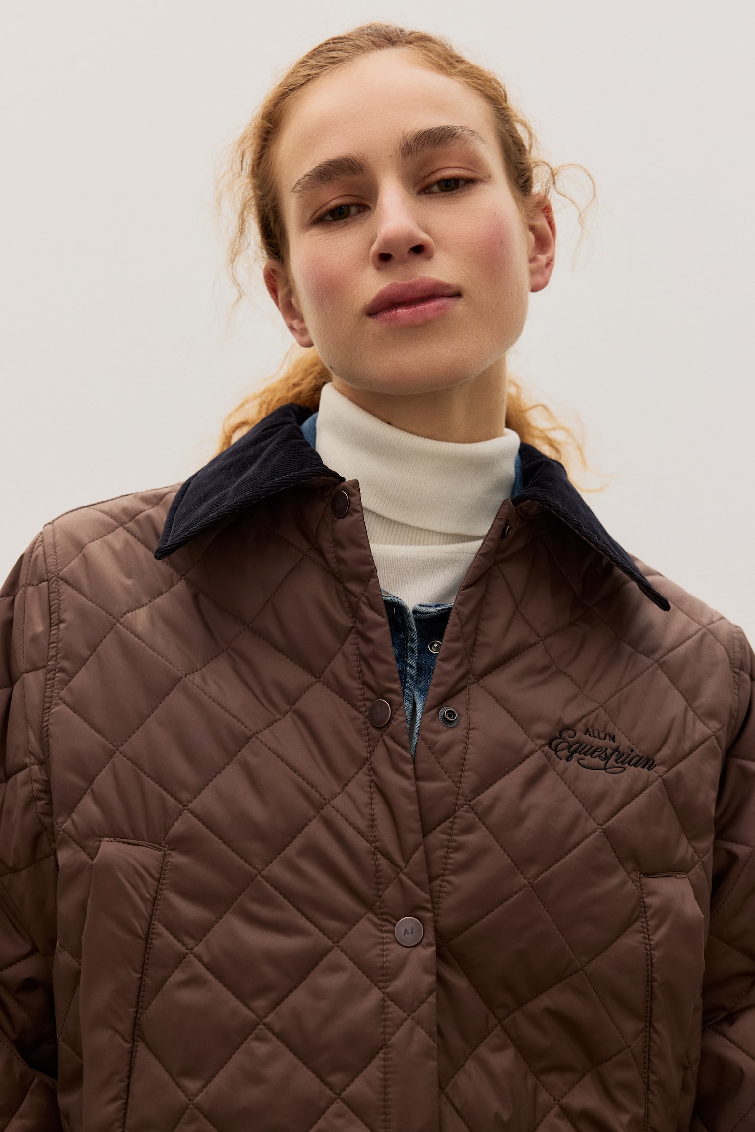 Quilted stable jacket - Brown - 3