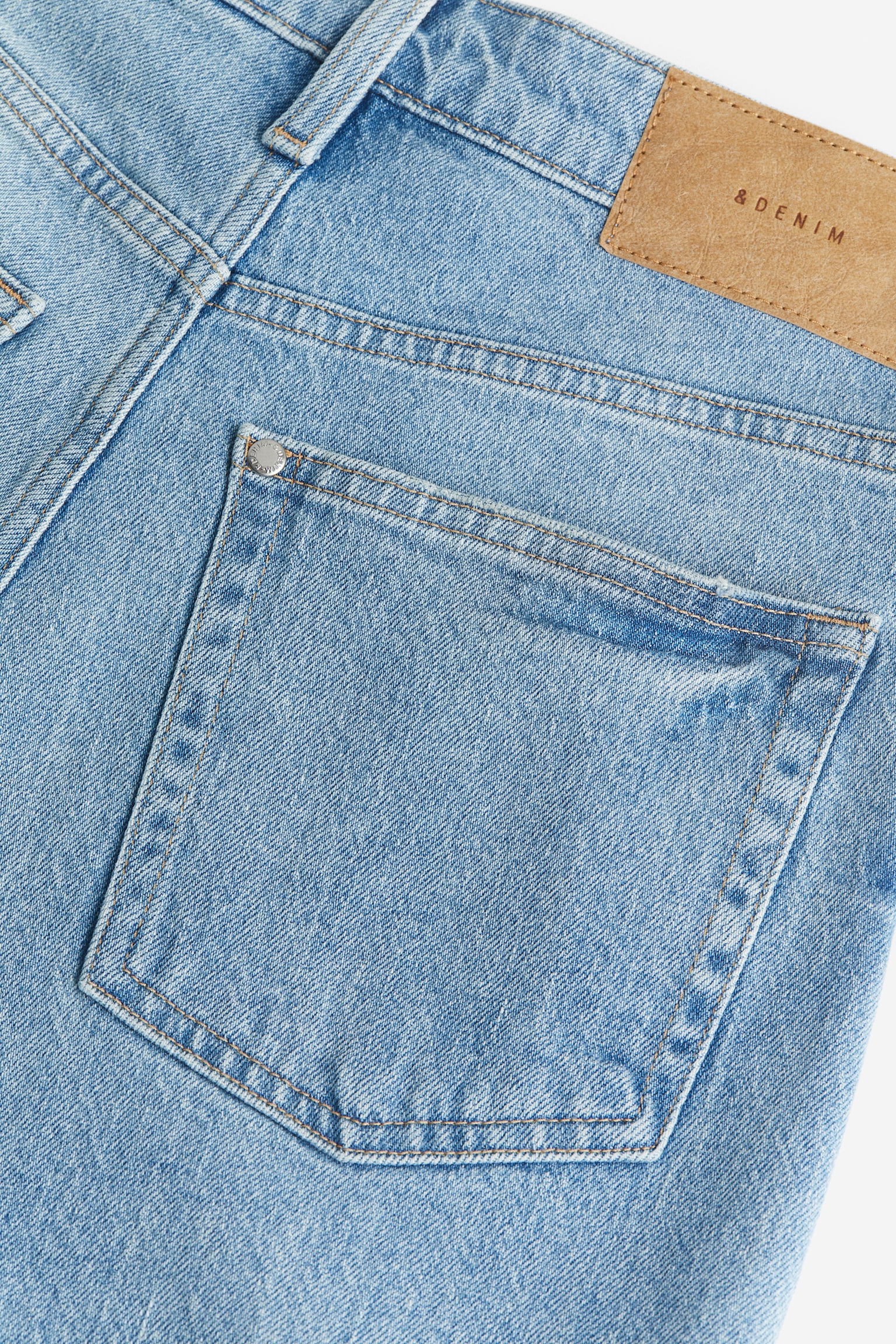 Mom Ultra High Denim shorts - Light denim blue/Light denim blue/Black/White/Light denim blue/Black/Beige - 3