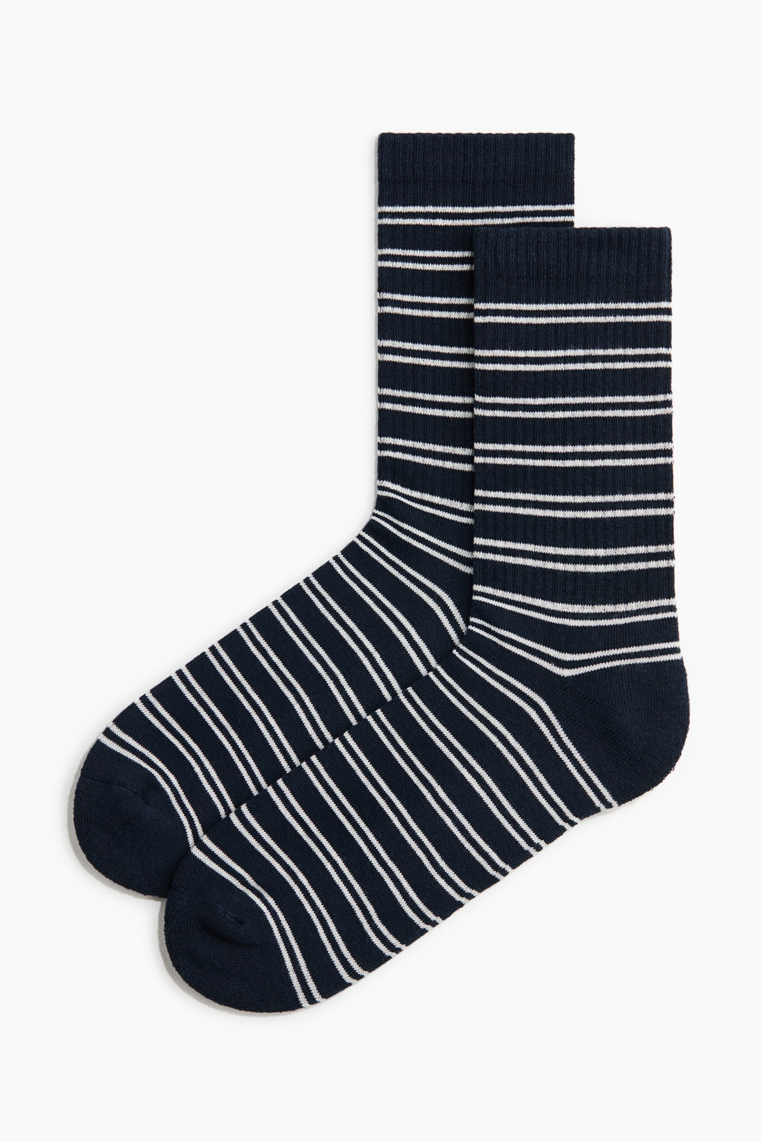 3-pack socks - White/Striped - 3