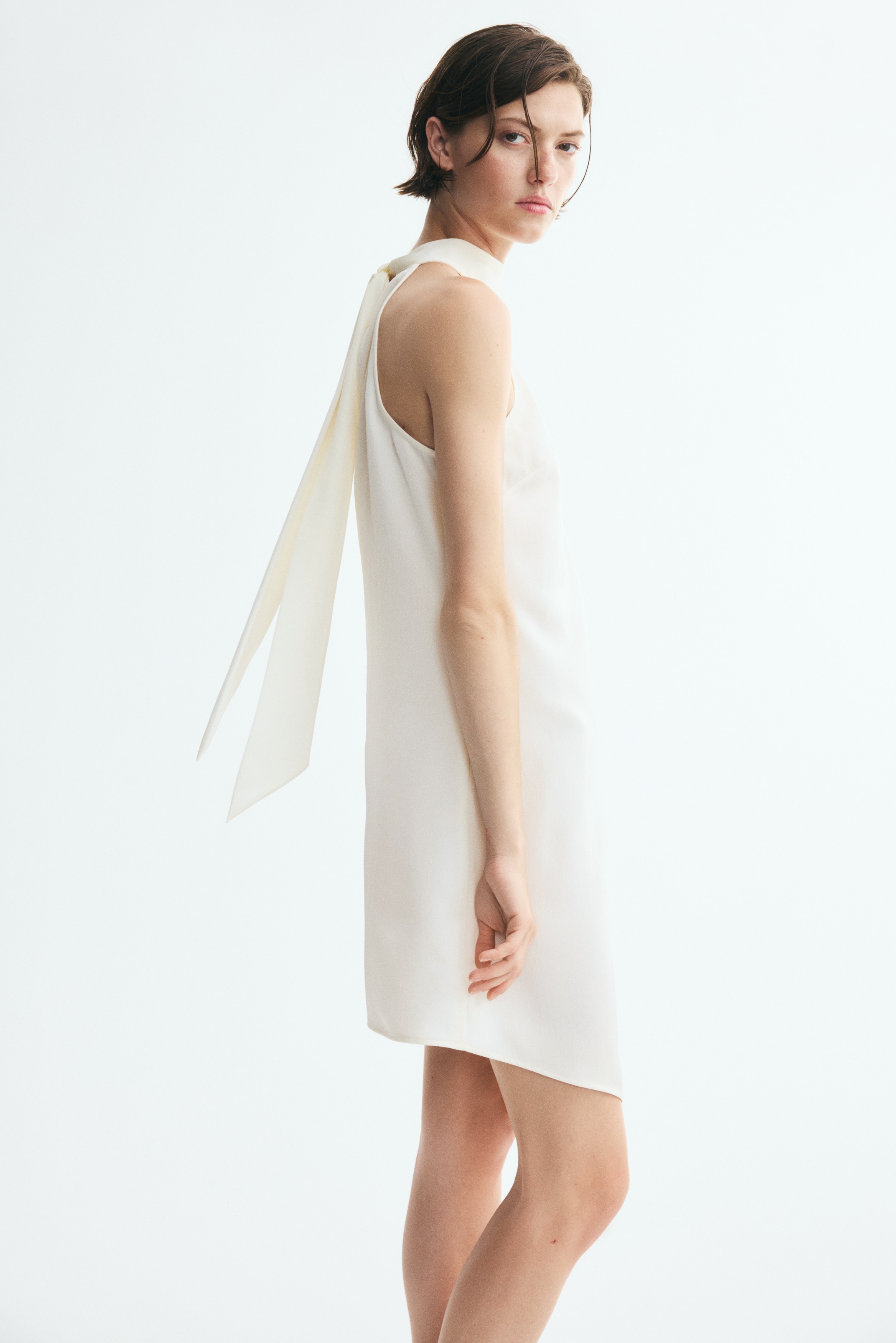 Tie-Detail Handkerchief Dress - thumbnail 3