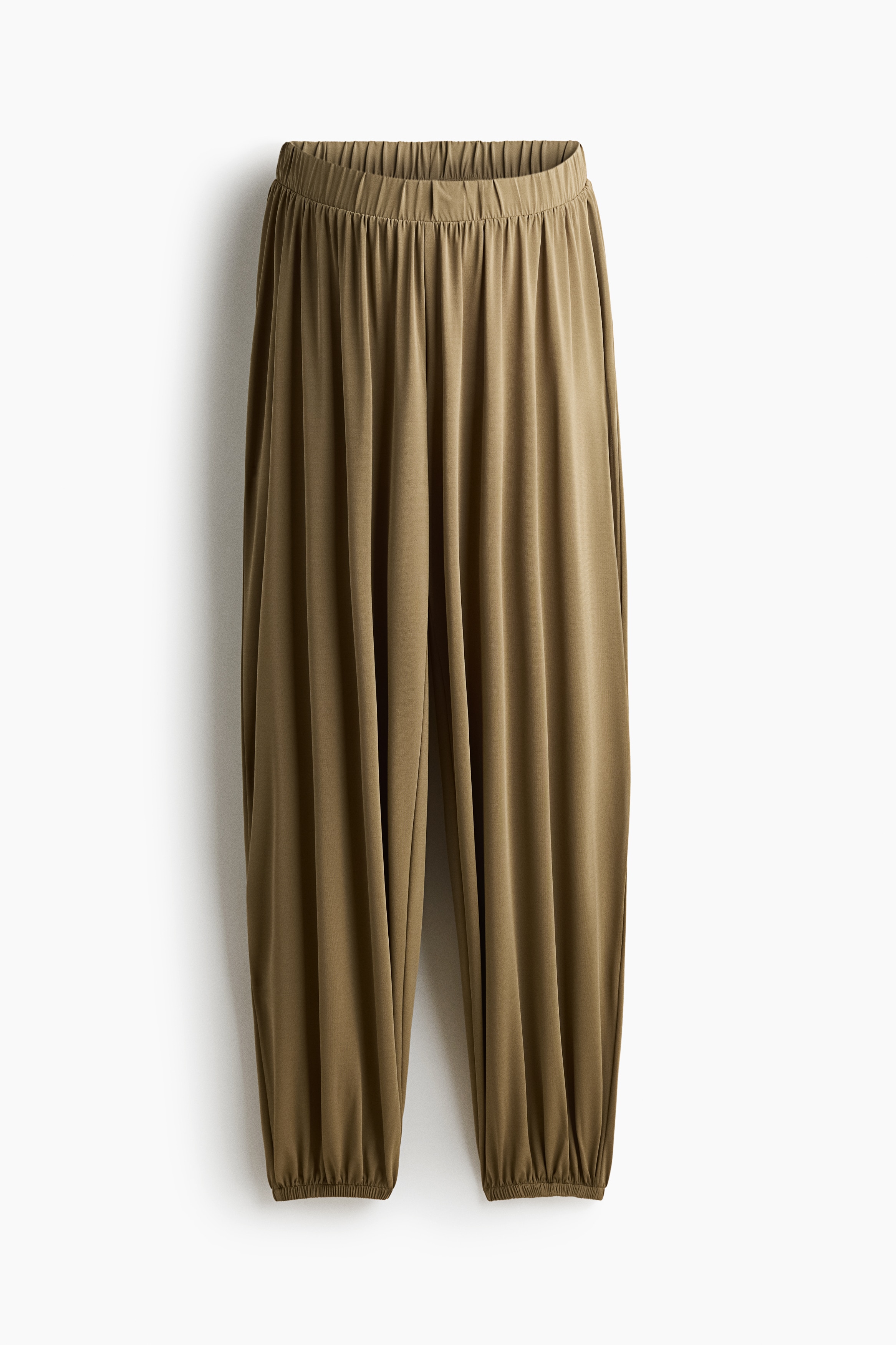 MAMA Pull-On Balloon Pants-Khaki green