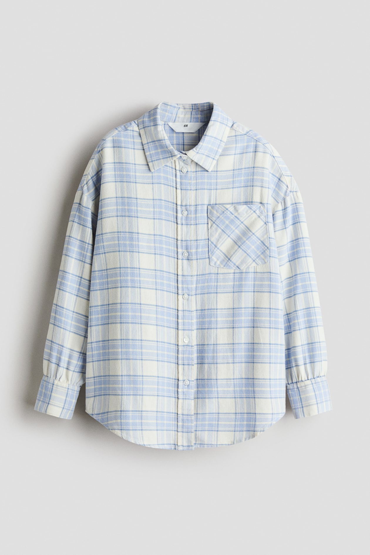 Abercrombie & Fitch - Chemise épaisse en flanelle à carreaux - Bleu