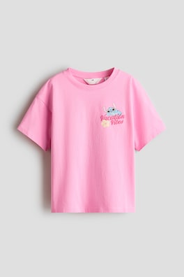 T-shirt i bomull med tryck