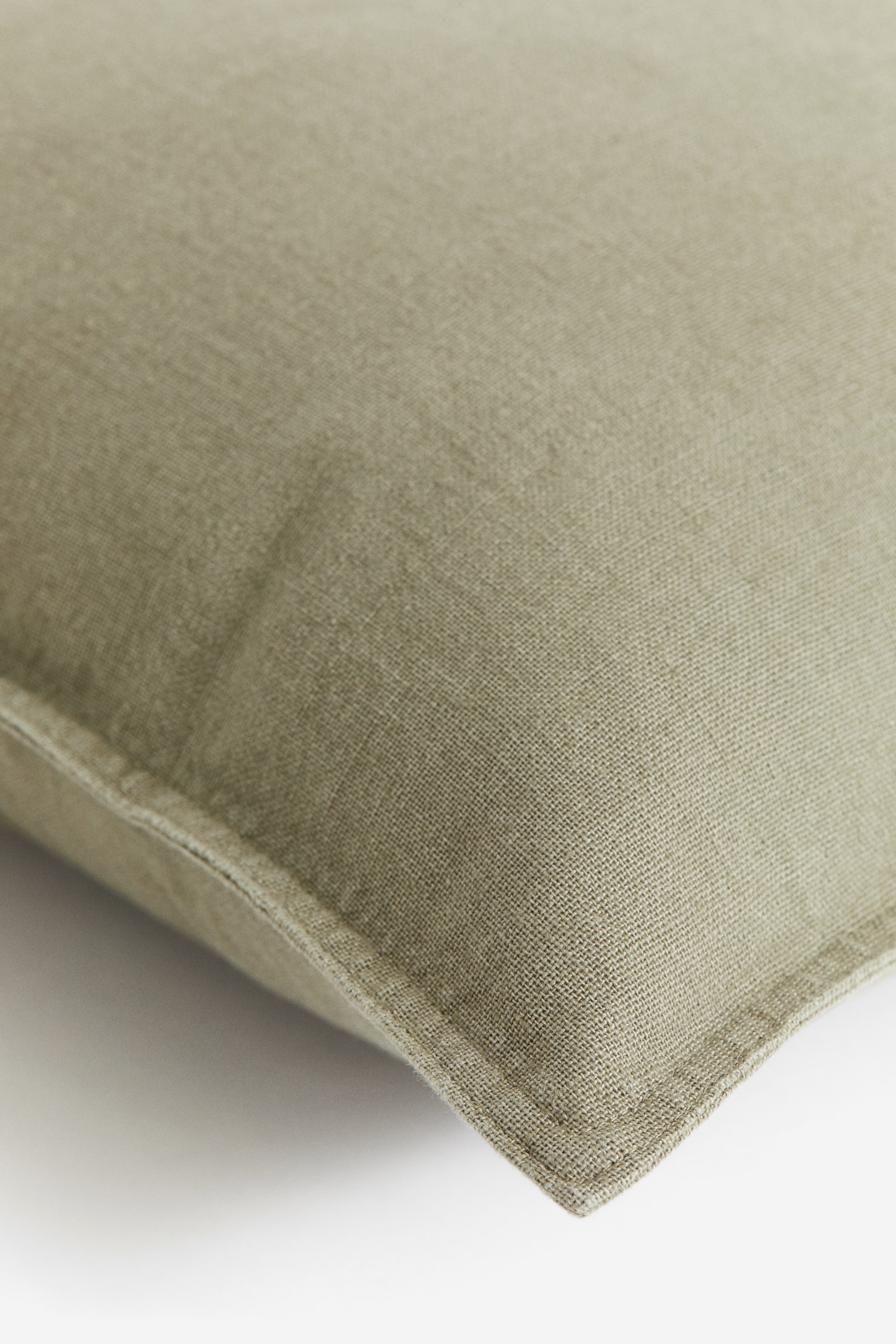 Linenblend Cushion Cover Dark khaki green Home All H&M US