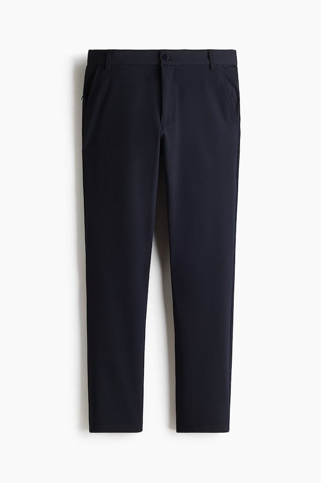 Chino mit Vierwegestretch in Slim Fit - Marineblau/Beige - 1