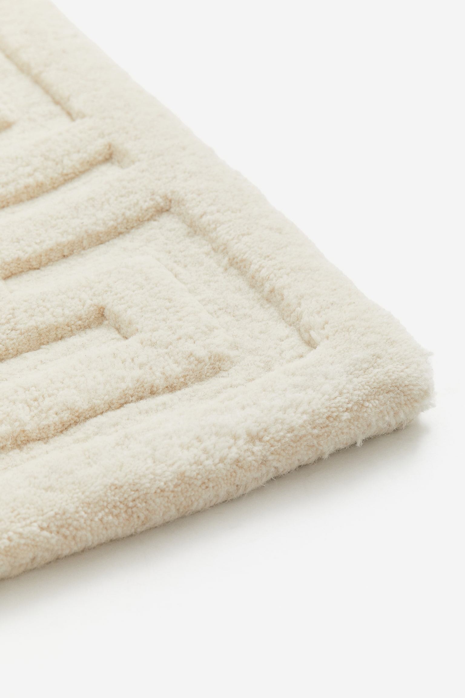 Tufted wool rug - Light beige - 3