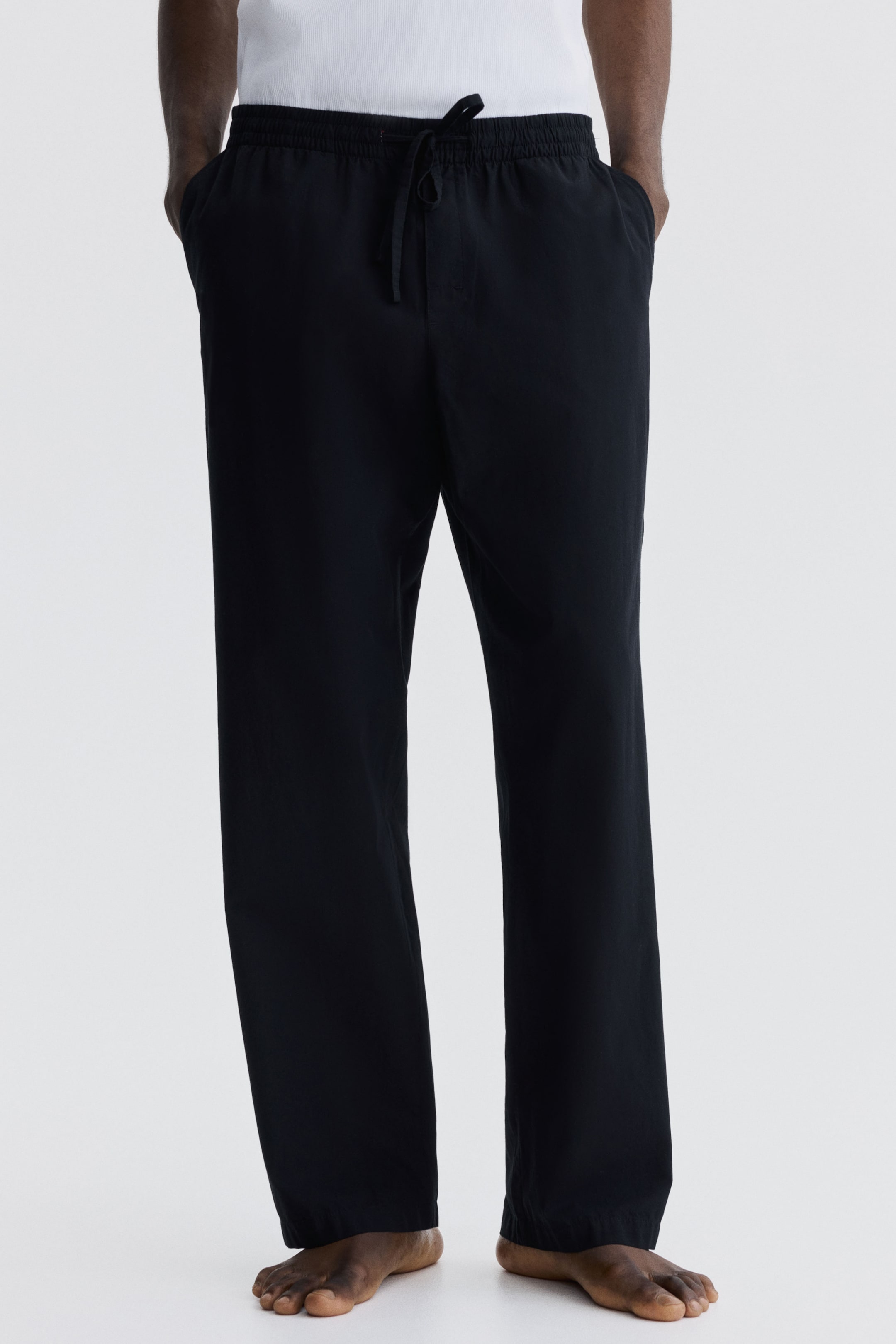 Мужские брюки H&M Relaxed-Fit Poplin Pants — фото 5