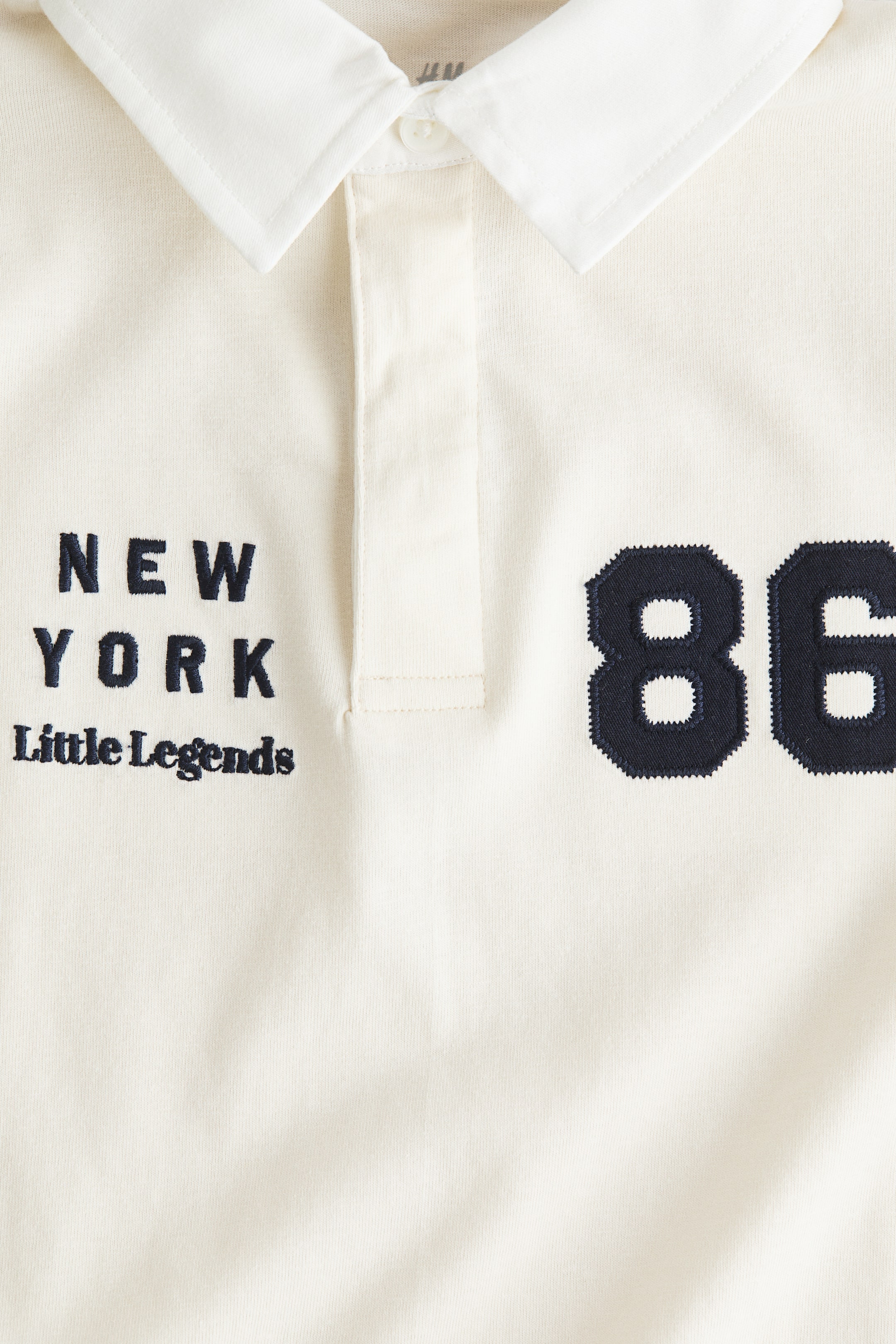 Xem ảnh lớn hơn: Áo rugby tay ngắn - Màu kem/New York - Kids | H&M VN 2