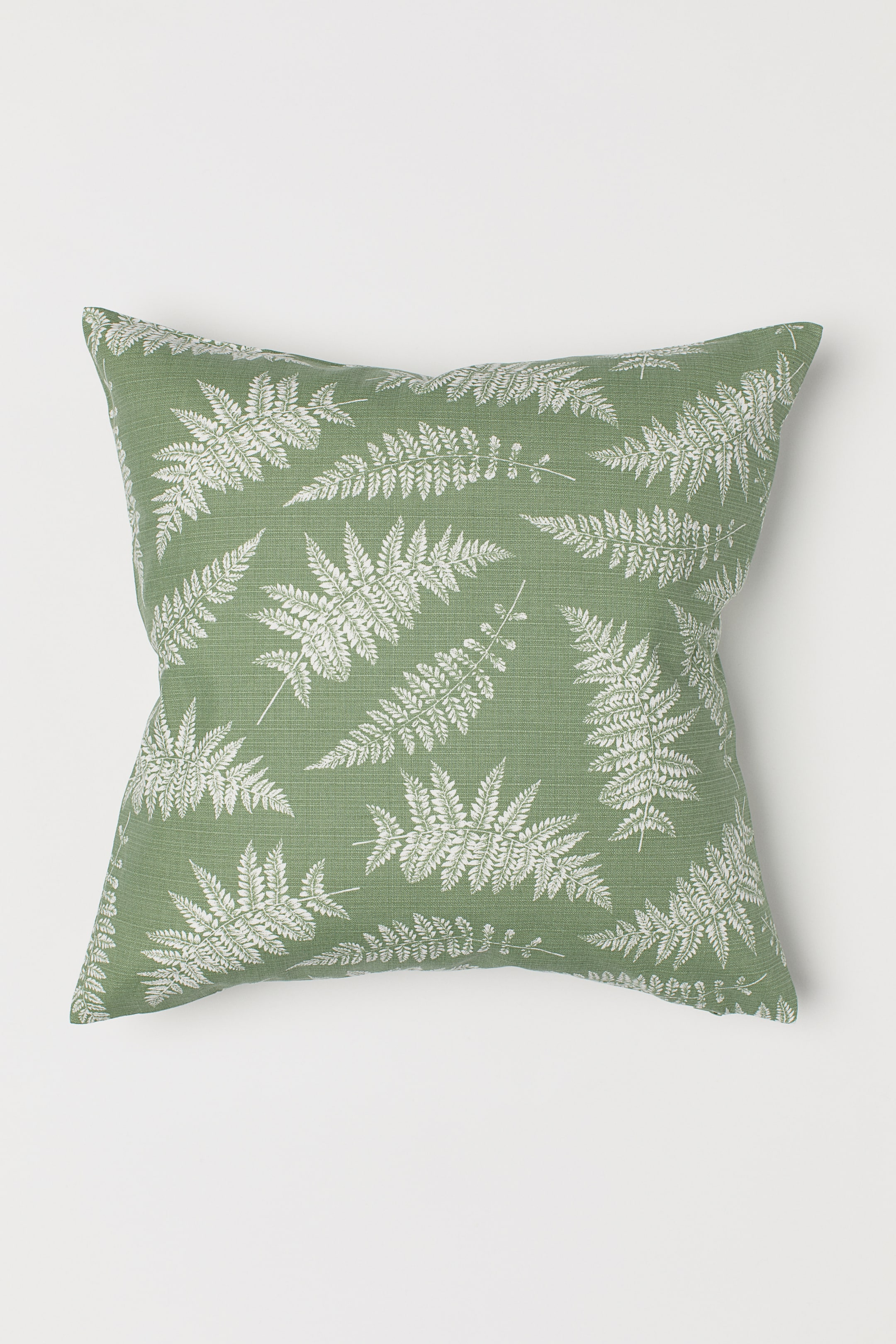 View larger image: Patterned cushion cover - Green/Leaf-patterned - Home All | H&M IE 1
