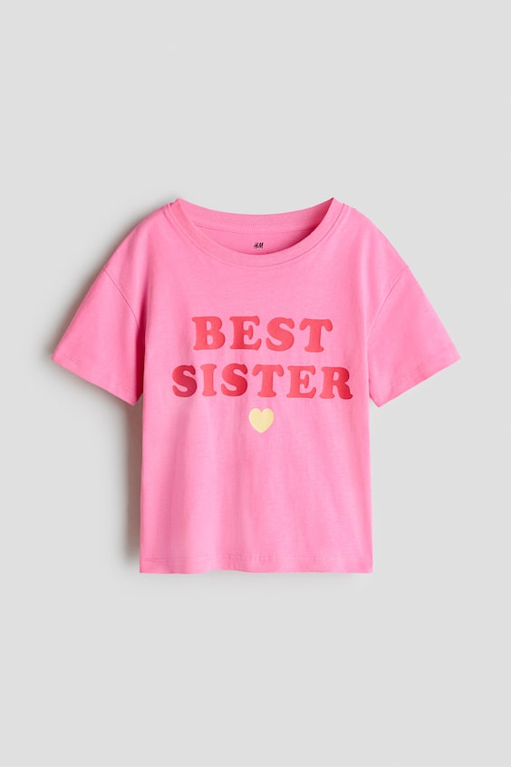 Детские футболки H&M Cotton T-Shirt with Printed Motif