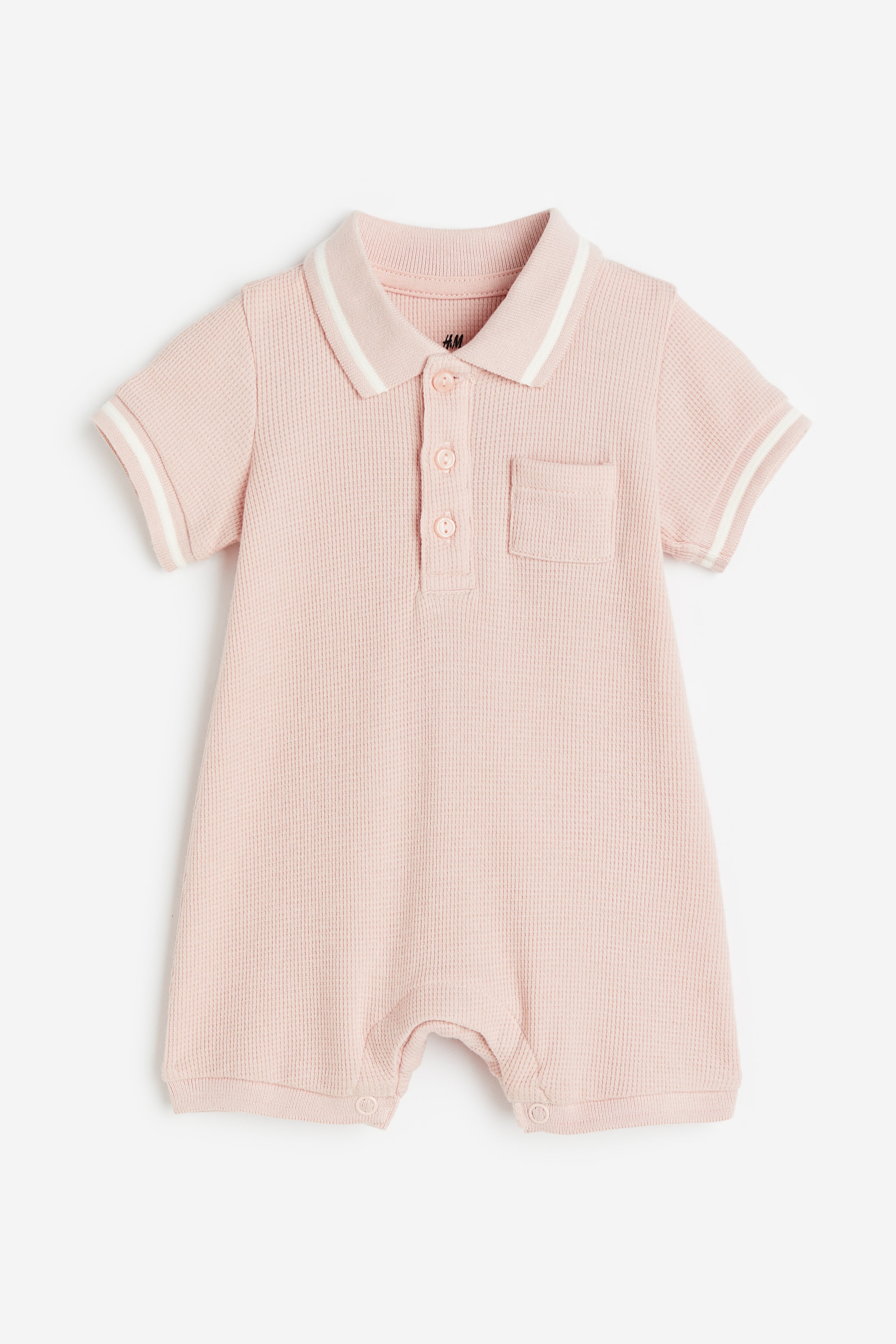 View larger image: Collared romper suit - Light pink - Kids | H&M HK 1