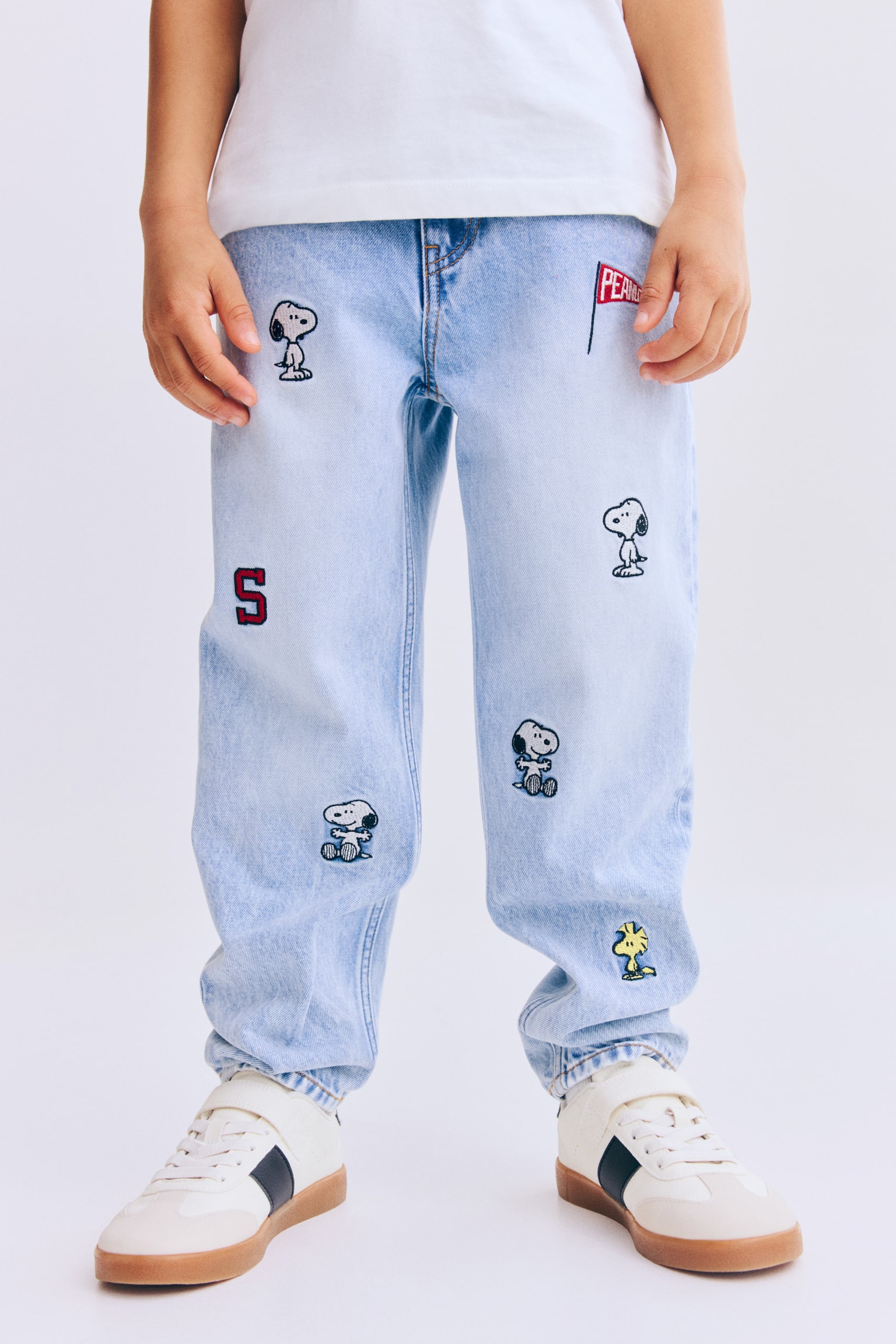 מכנסי ג'ינס עם הדפס Regular Fit - כחול ג'ינס בהיר/סנופי/שחור ג'ינס/ספיידרמן - 7