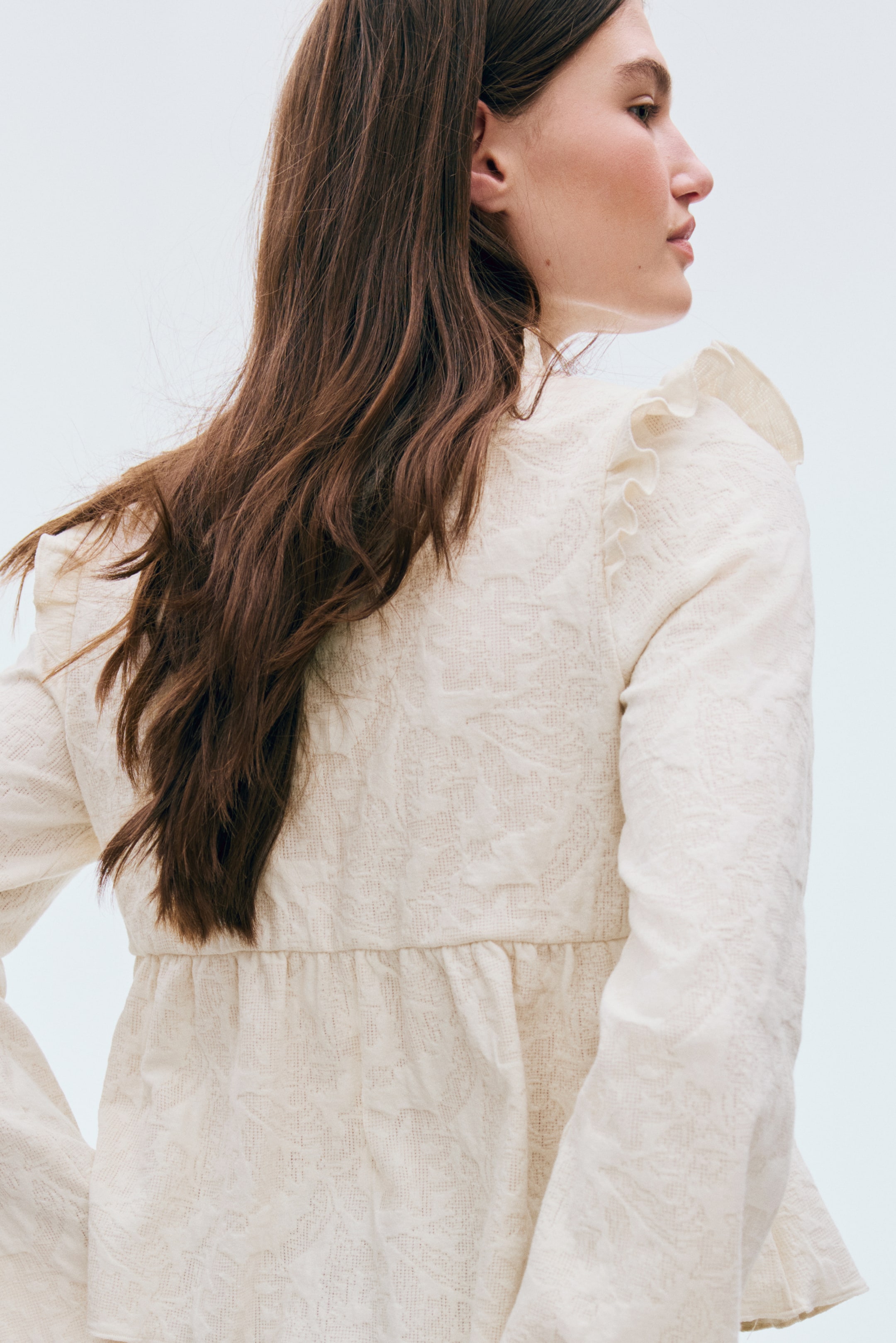 Blouse en jersey jacquard