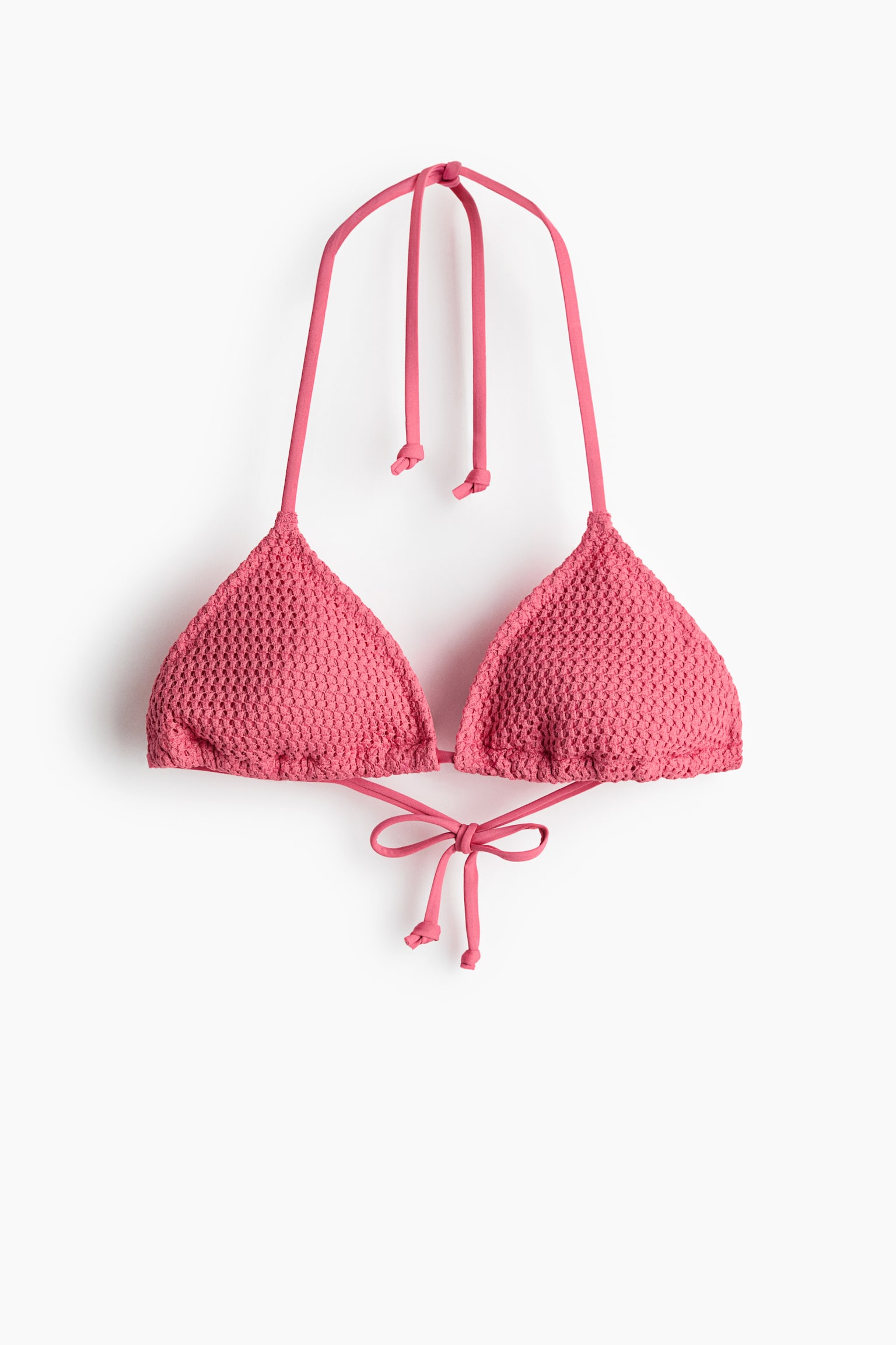Top bikini a triangolo imbottito - Rosa/Nero/pois/Marrone scuro - 1